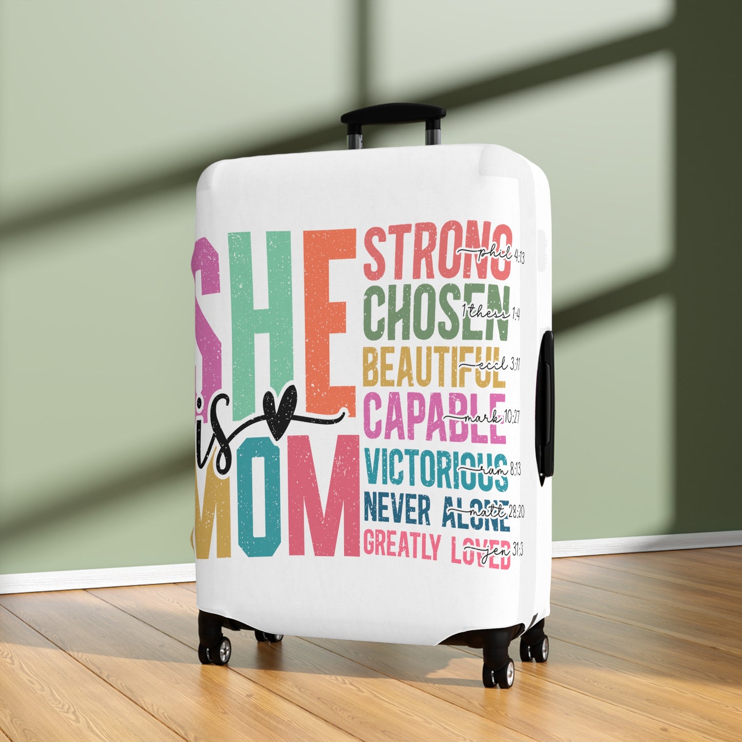 Luggage Cover, She is Mom, awd-5023