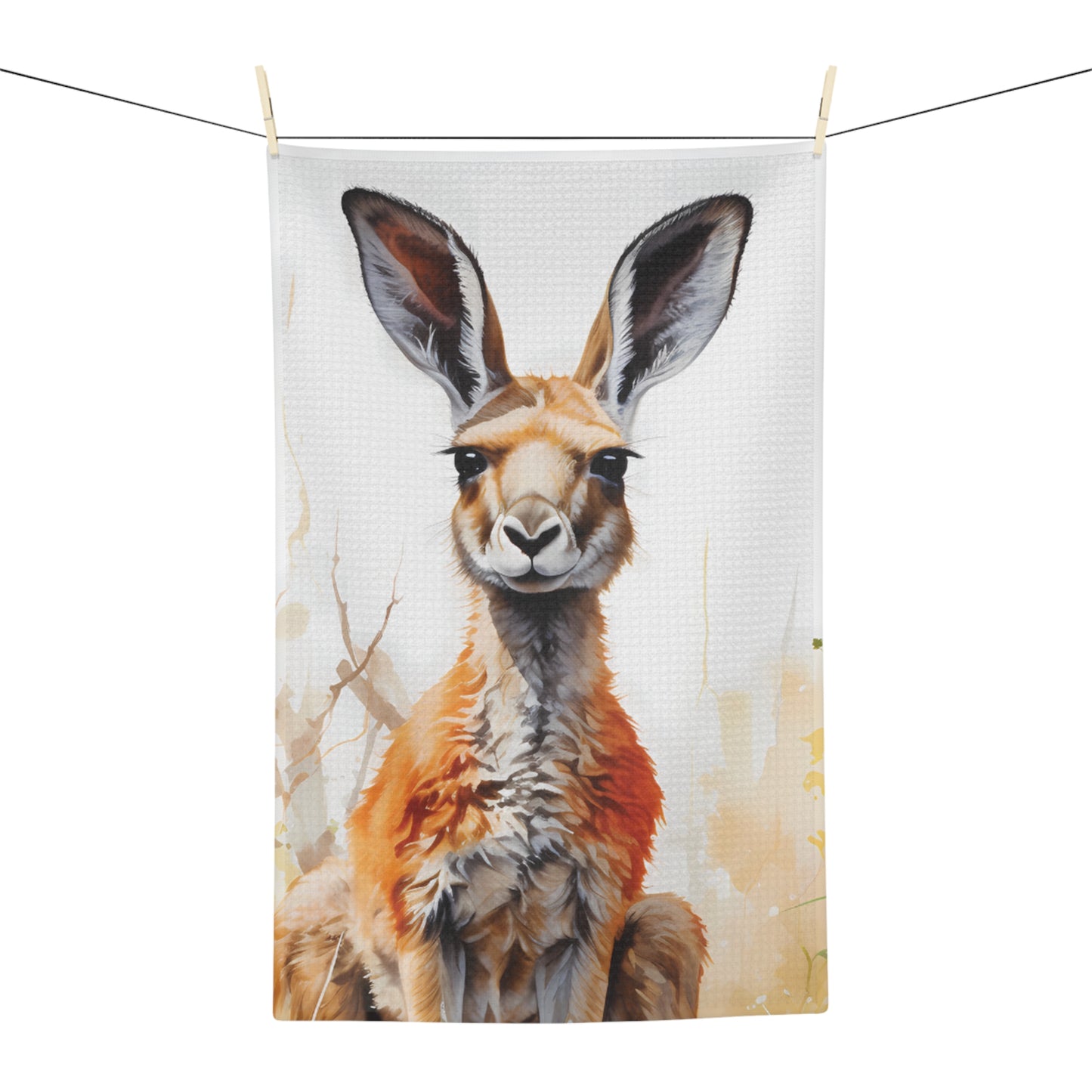 Microfiber Tea Towel, Australian Animals, Kangaroo