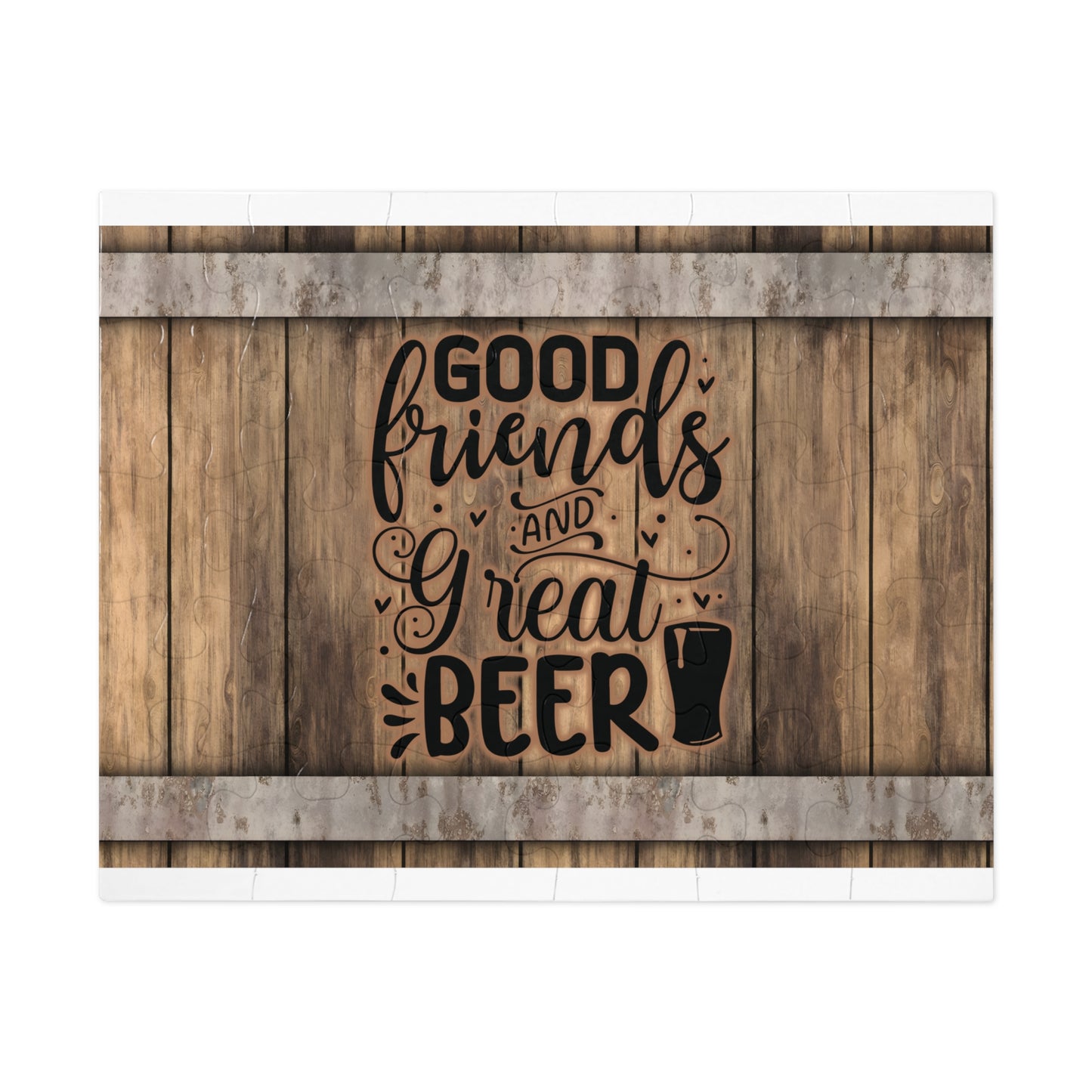 Puzzle, Good Friends Great Beer, Personalised/Non-Personalised (30, 110, 252, 500,1000-Piece) awd-567