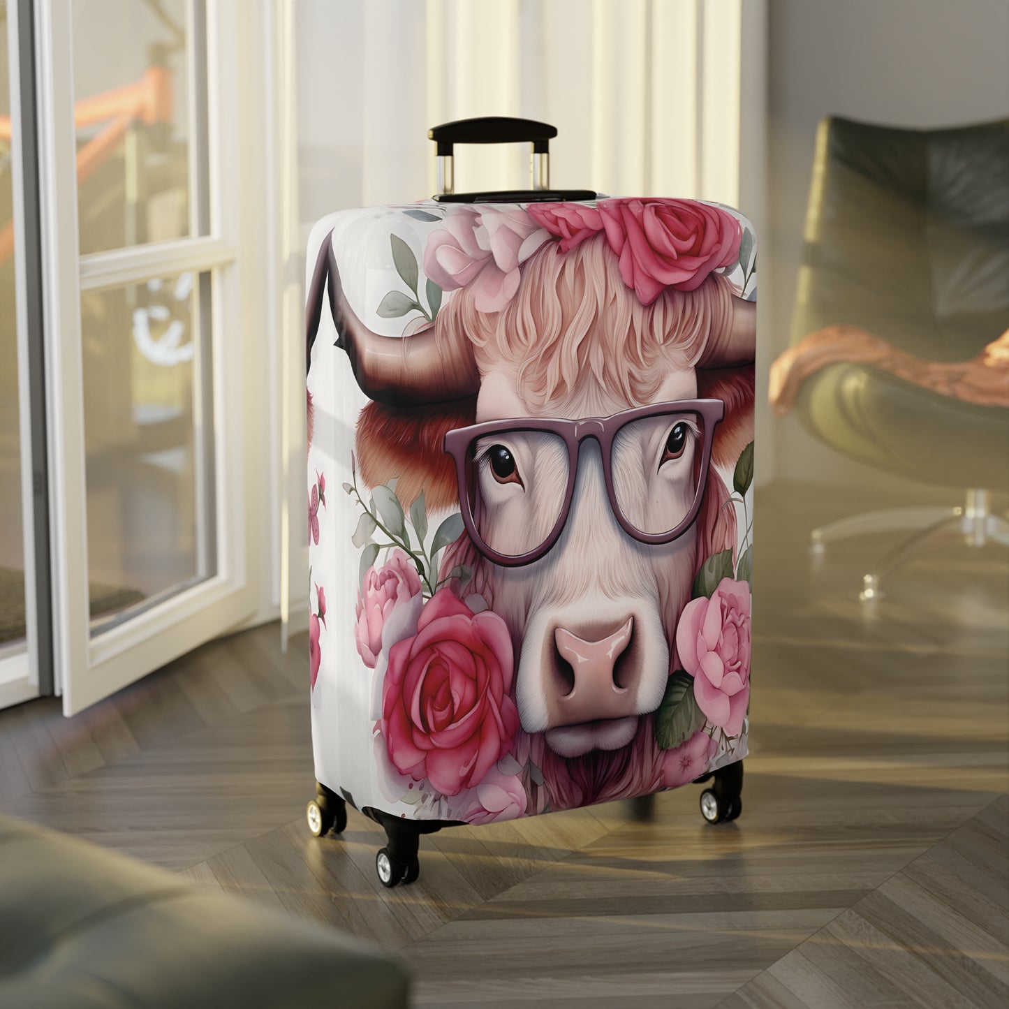 Luggage Cover, Highland Cow, awd-007