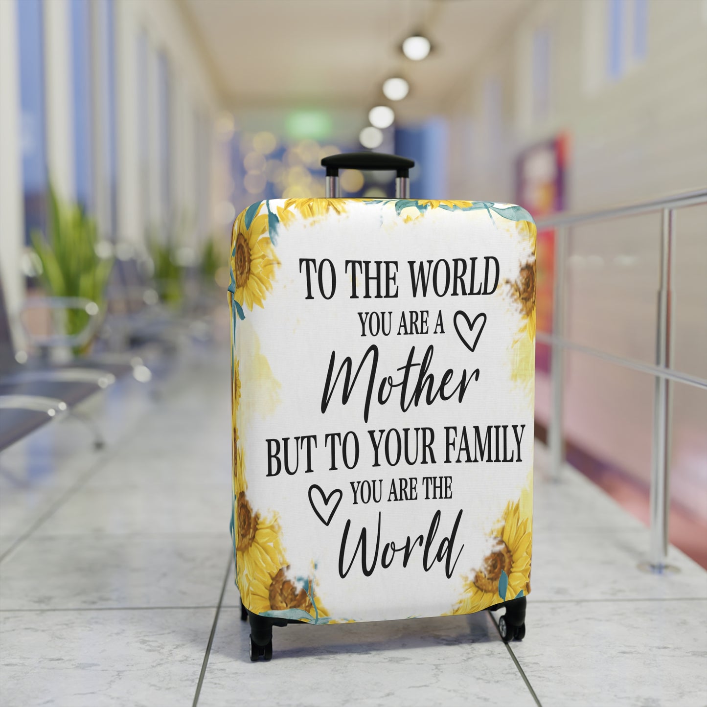 Luggage Cover, To the world you are a Mother but to your family you are the World, awd-534