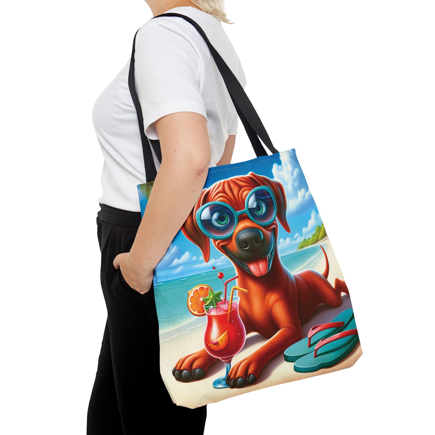 Tote Bag, Dog on Beach, RhodesianRidgeback, Tote bag,  awd-1238