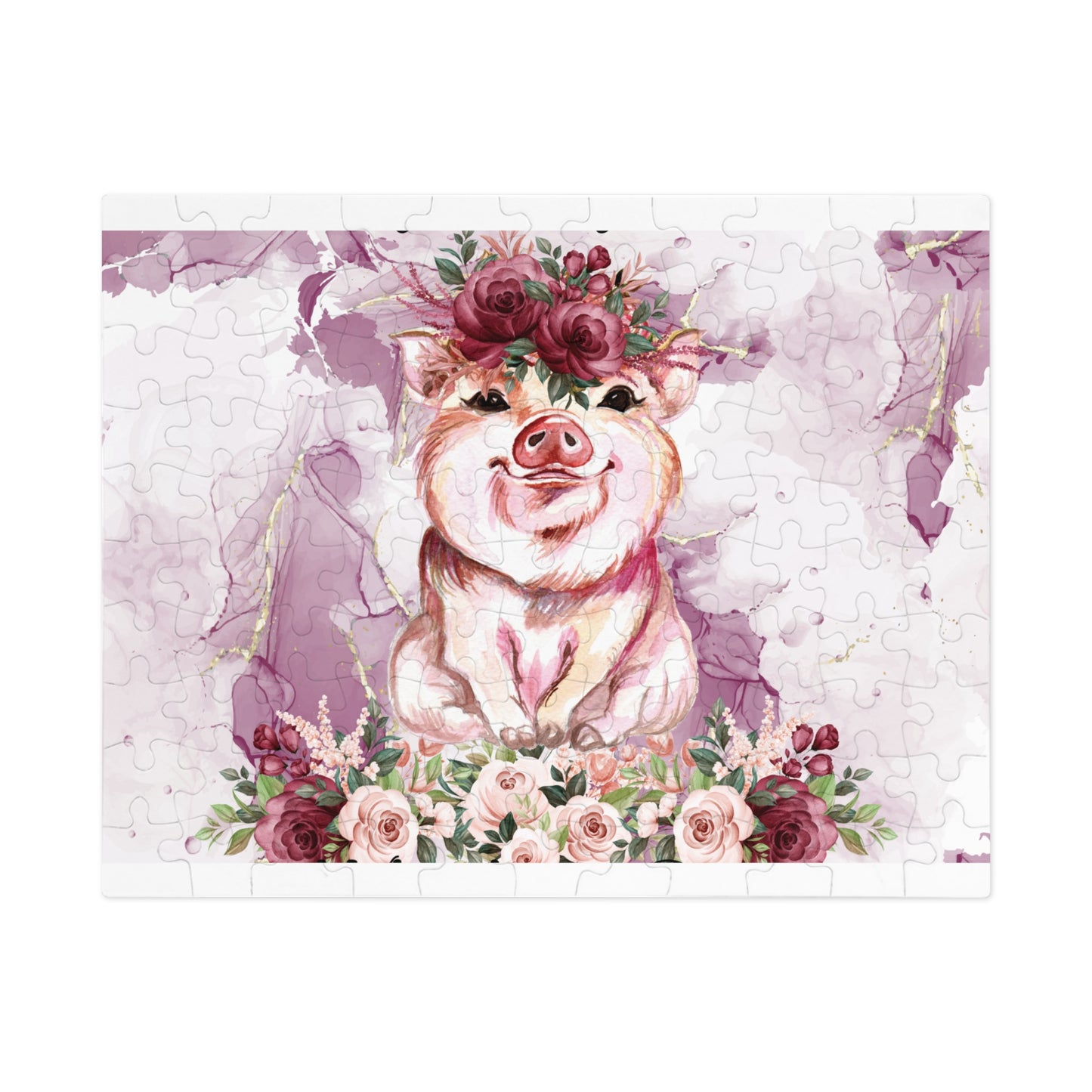 Jigsaw Puzzle, Pig, Personalised/Non-Personalised (30, 110, 252, 500,1000-Piece)