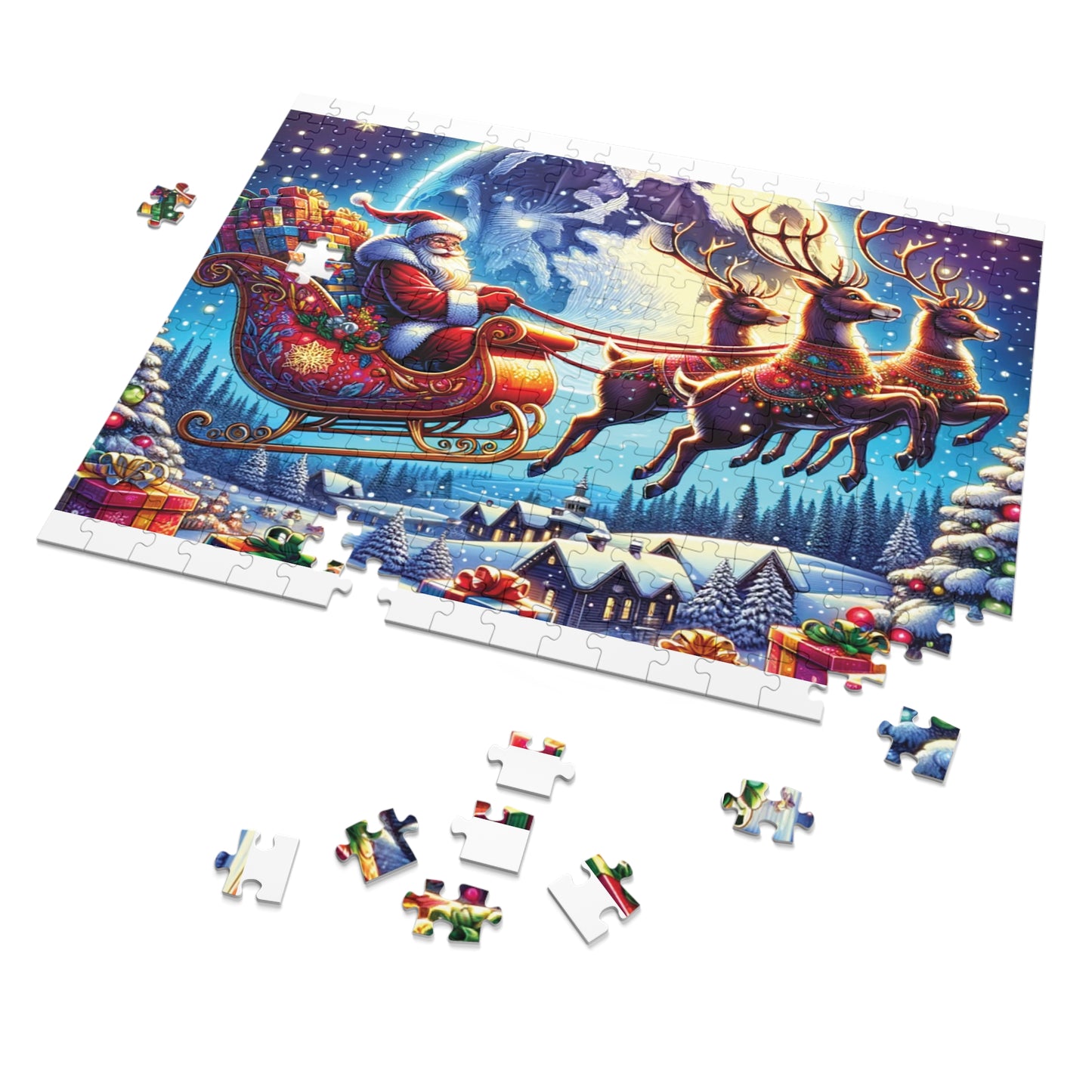 Jigsaw Puzzle, Christmas, Santa, Personalised/Non-Personalised (30, 110, 252, 500,1000-Piece)