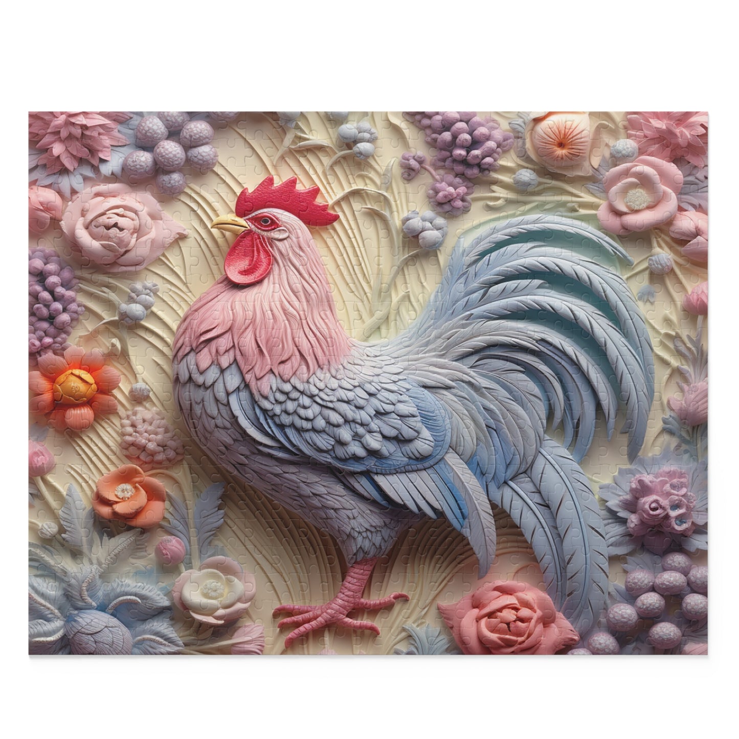 Personalised/Non-Personalised Puzzle, Chicken/Rooster (120, 252, 500-Piece)