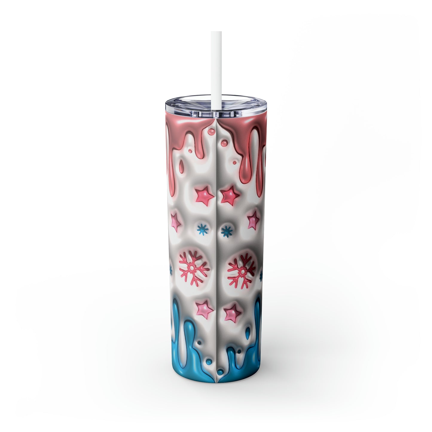 Skinny Tumbler with Straw, 20oz, Stay Merry & Bright