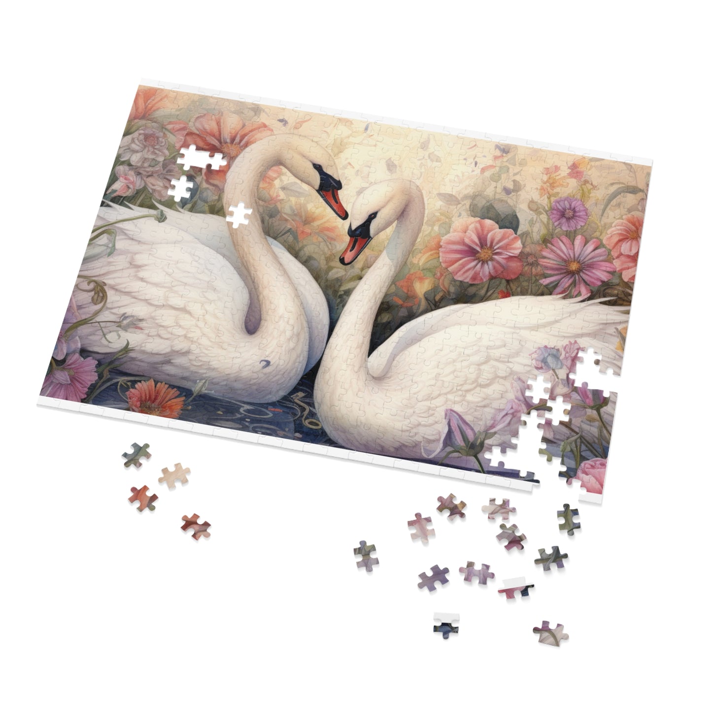 Jigsaw Puzzle, Swan, Personalised/Non-Personalised (30, 110, 252, 500,1000-Piece)