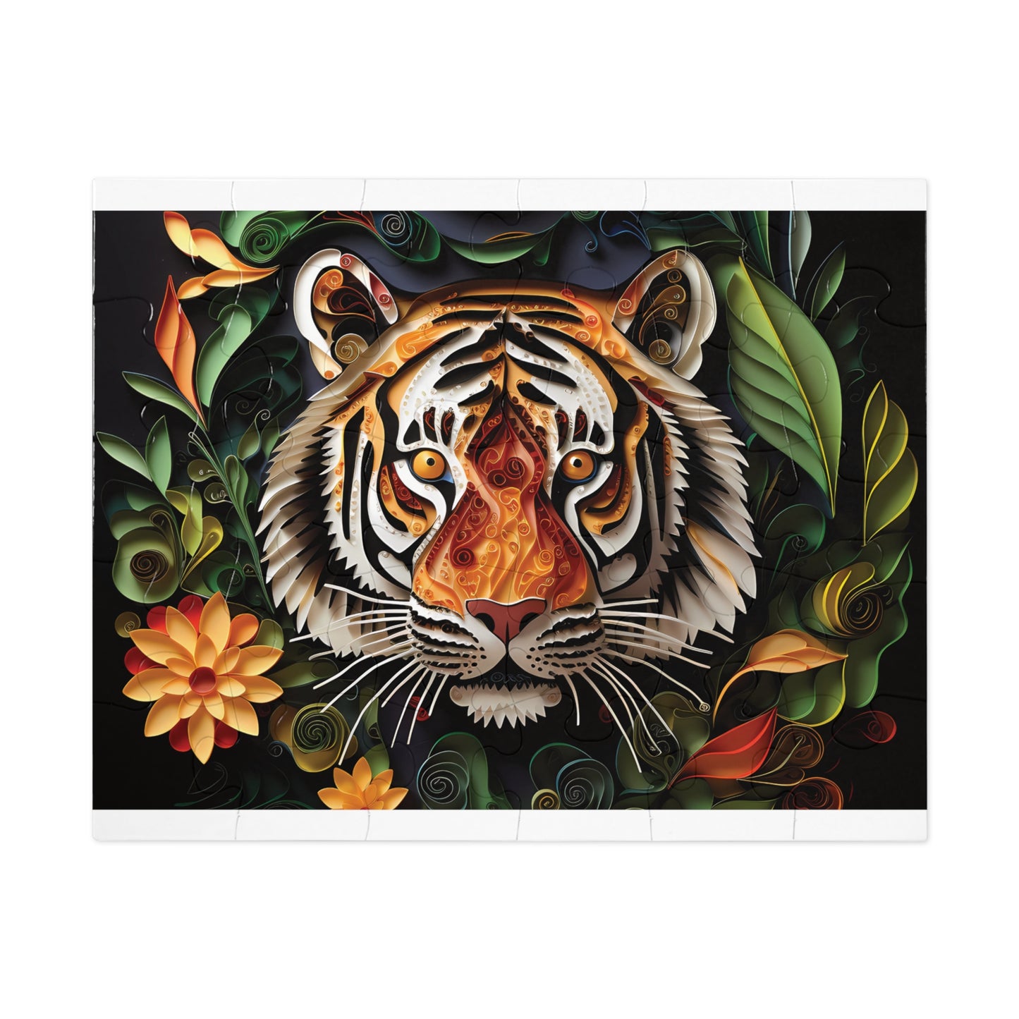 Jigsaw Puzzle, Tiger, Personalised/Non-Personalised (30, 110, 252, 500,1000-Piece)