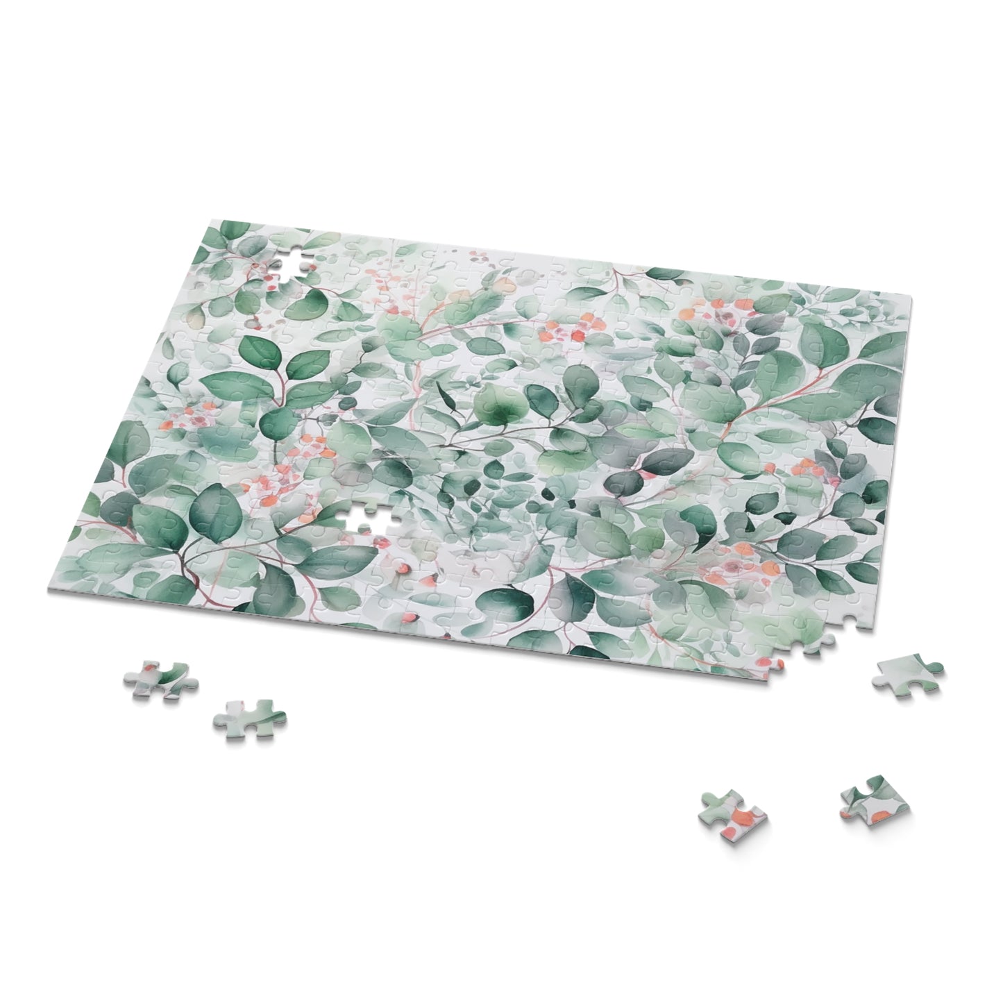 Personalised/Non-Personalised Puzzle, Eucalyptus Leaves (120, 252, 500-Piece)