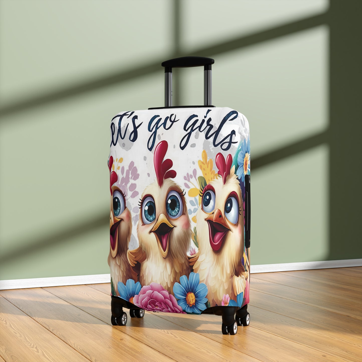 Luggage Cover, Chickens, Let's Go Girls, awd-1675