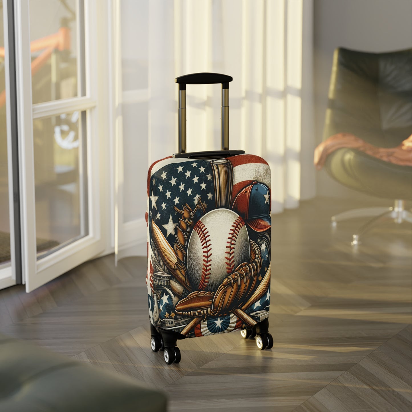 Luggage Cover, Baseball, awd-3075