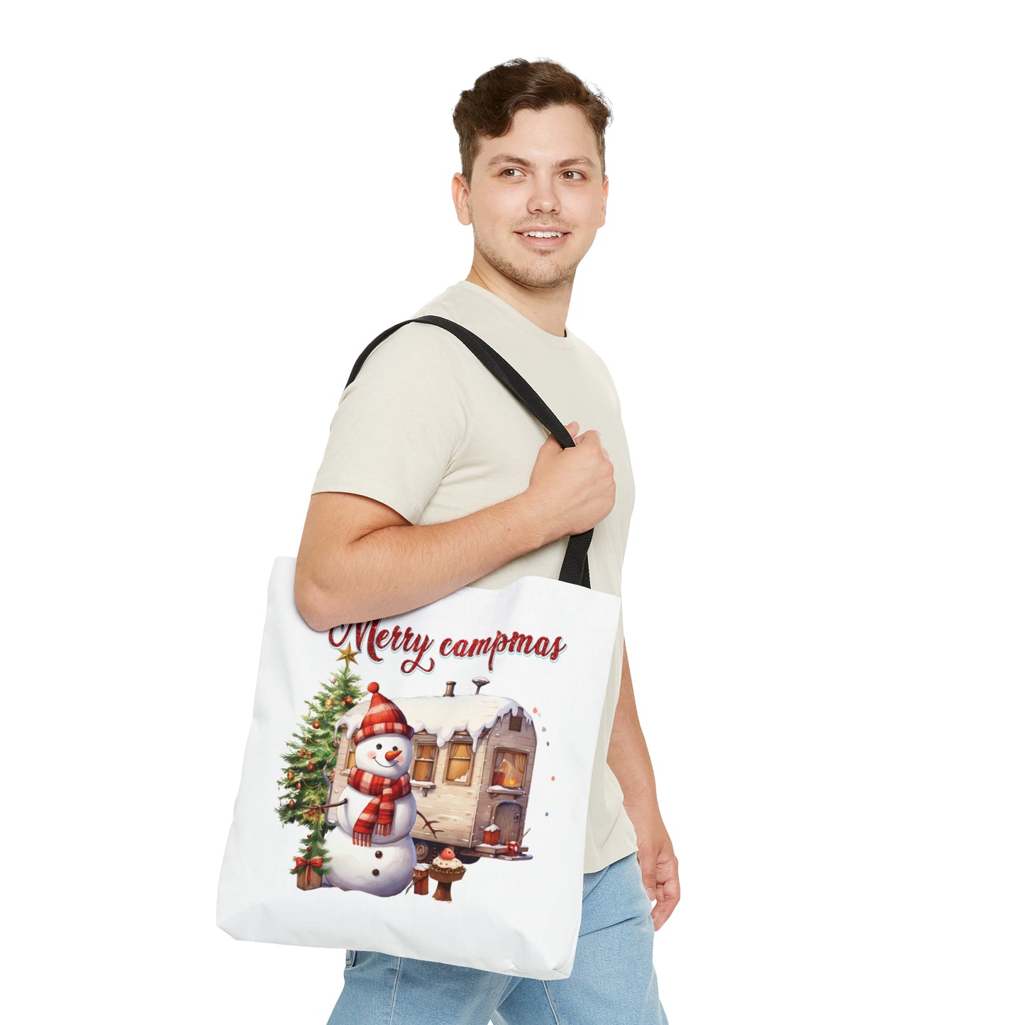 Tote Bag, Christmas, Camper