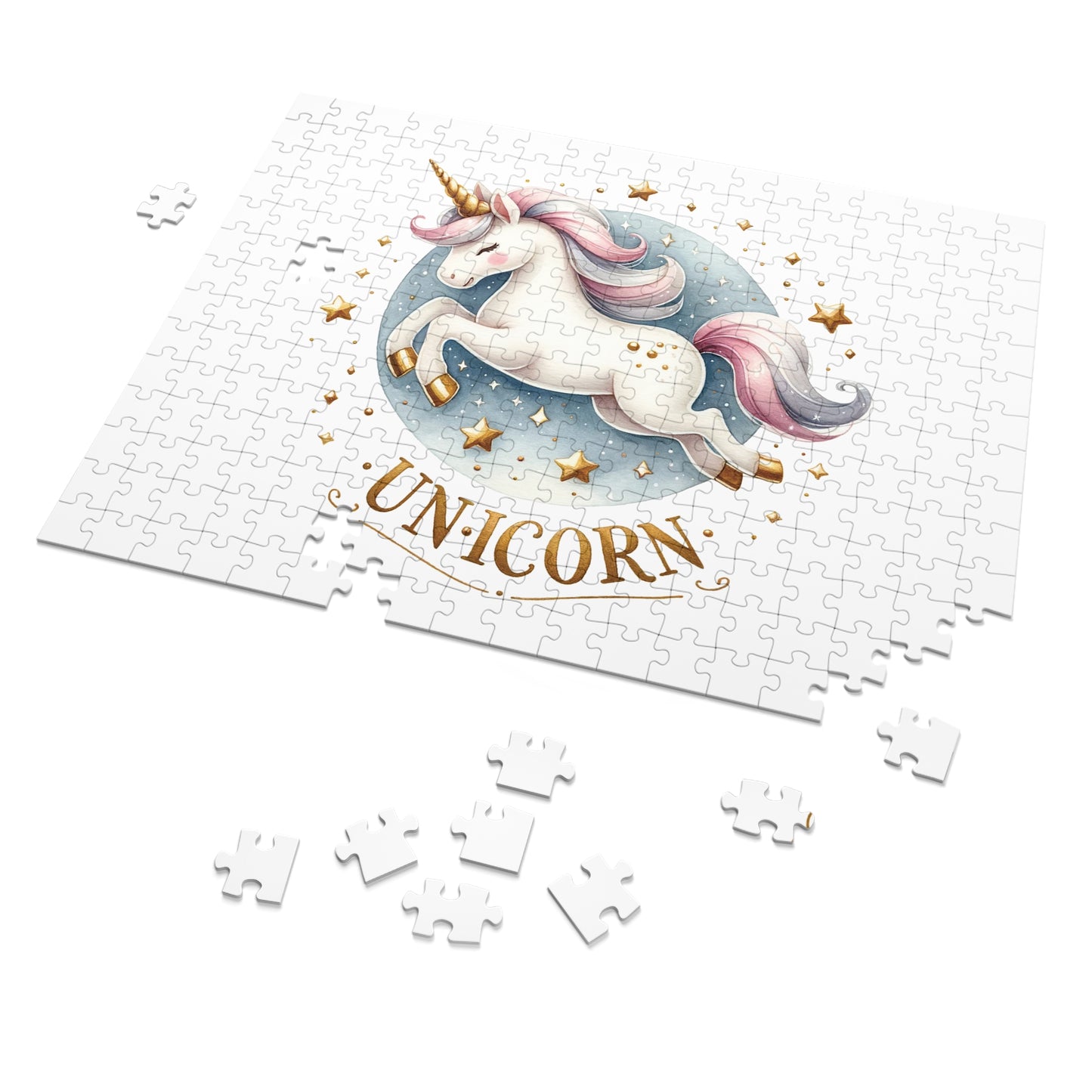 Jigsaw Puzzle, Unicorn, Personalised/Non-Personalised (30, 110, 252, 500,1000-Piece)