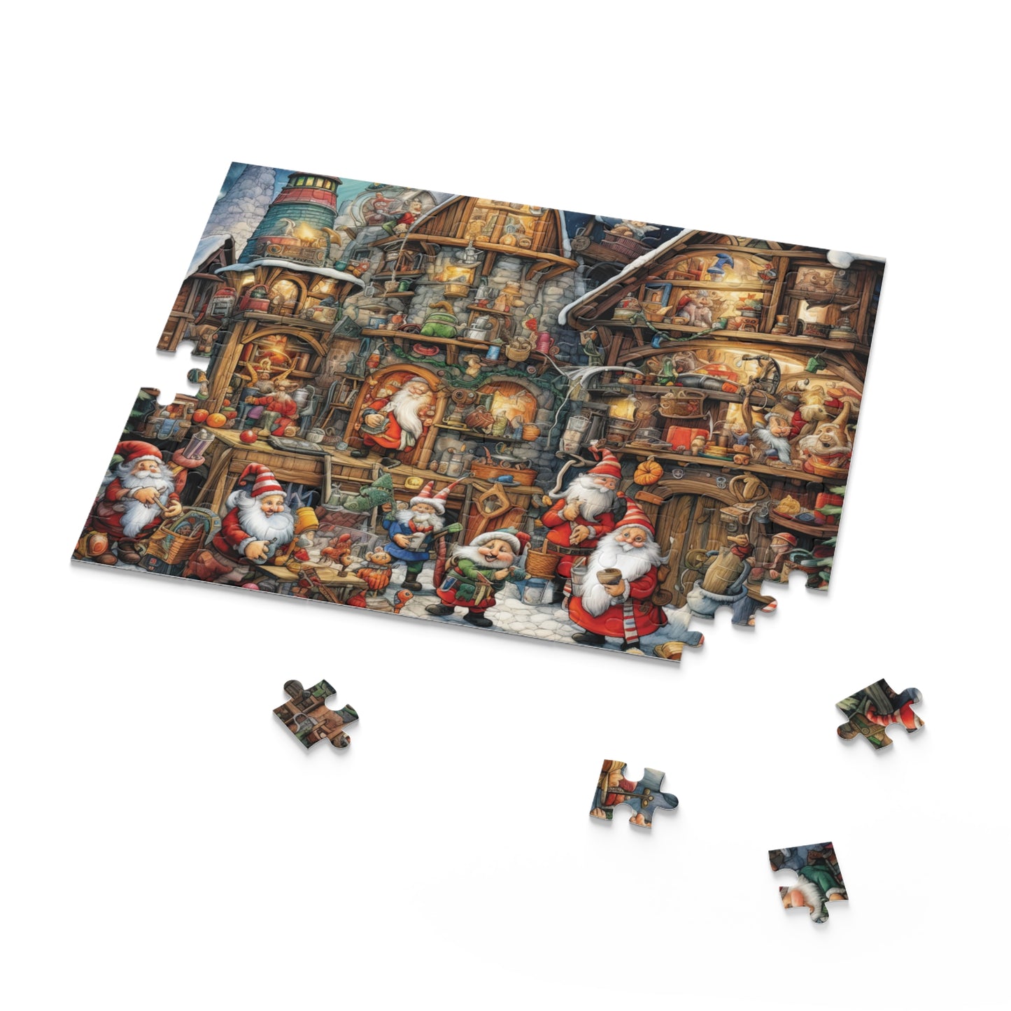 Personalised/Non-Personalised Puzzle, Christmas (120, 252, 500-Piece)