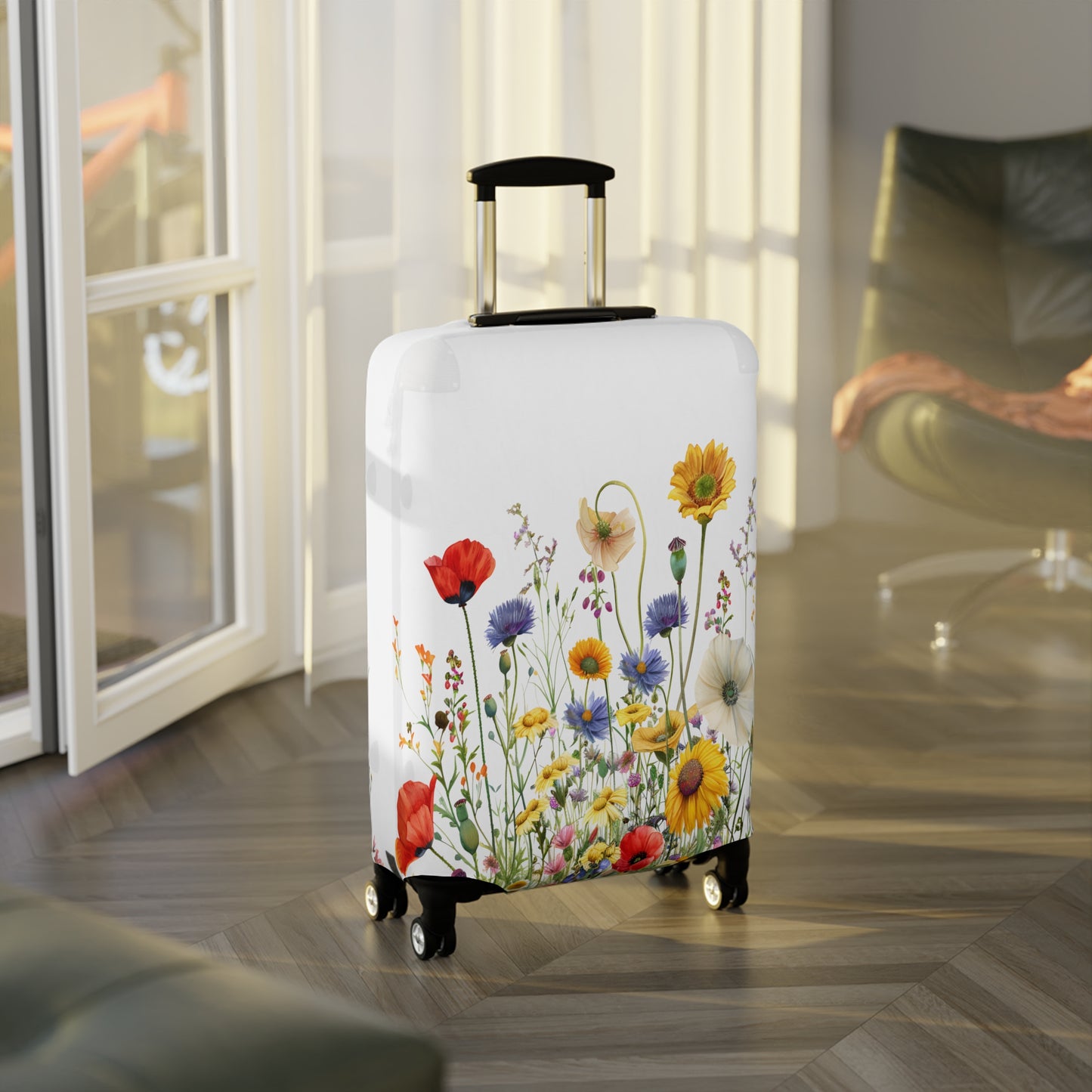 Luggage Cover, Floral, Wildflowers, awd-3044