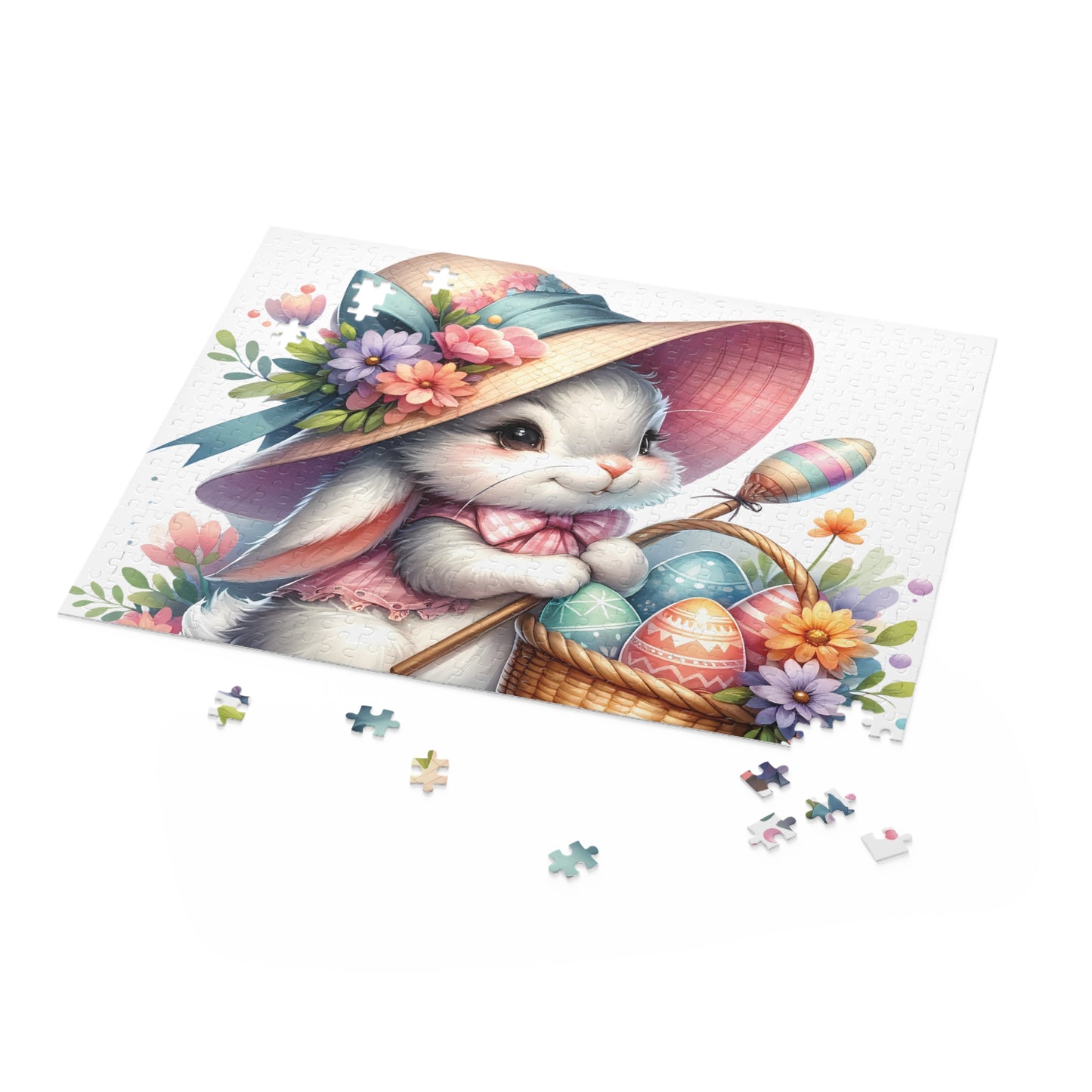 Personalised/Non-Personalised Puzzle, Easter Bunny (120, 252, 500-Piece)