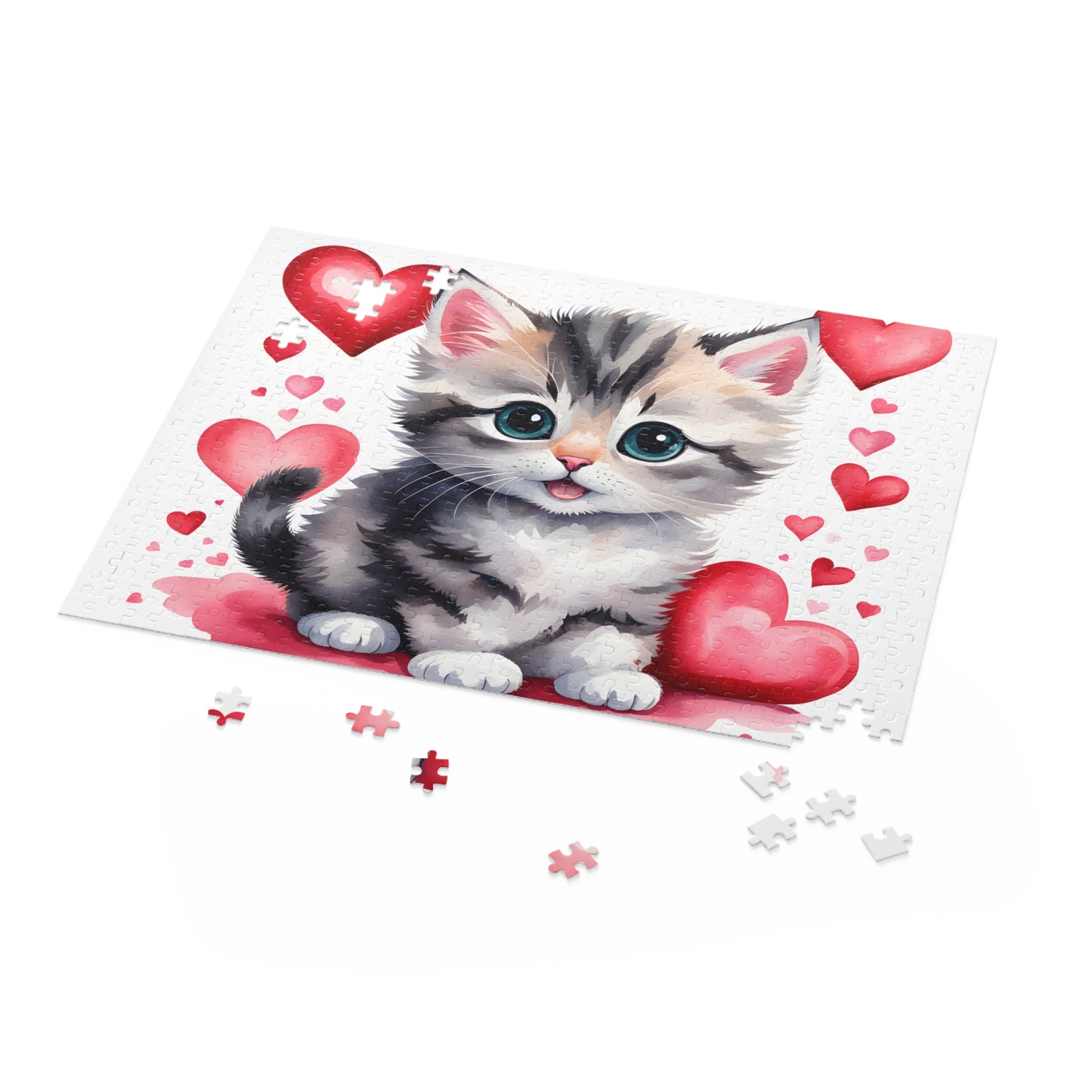 Personalised/Non-Personalised Puzzle, Cat (120, 252, 500-Piece)