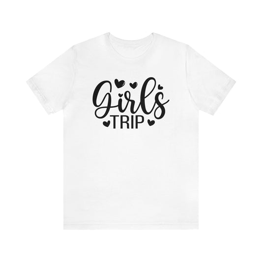 Unisex Adults Jersey Short Sleeve Tee, Cruise Tee, Girl's Trip, 100% Cotton, Light Fabric 142 g/m²