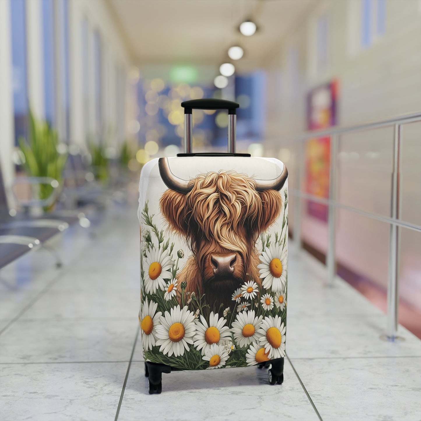 Luggage Cover, Highland Cow, awd-443