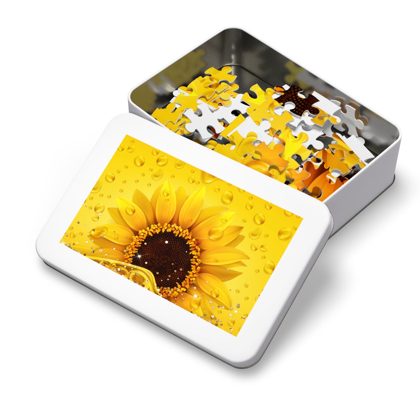 Jigsaw Puzzle, Sunflower, Personalised/Non-Personalised (30, 110, 252, 500,1000-Piece)