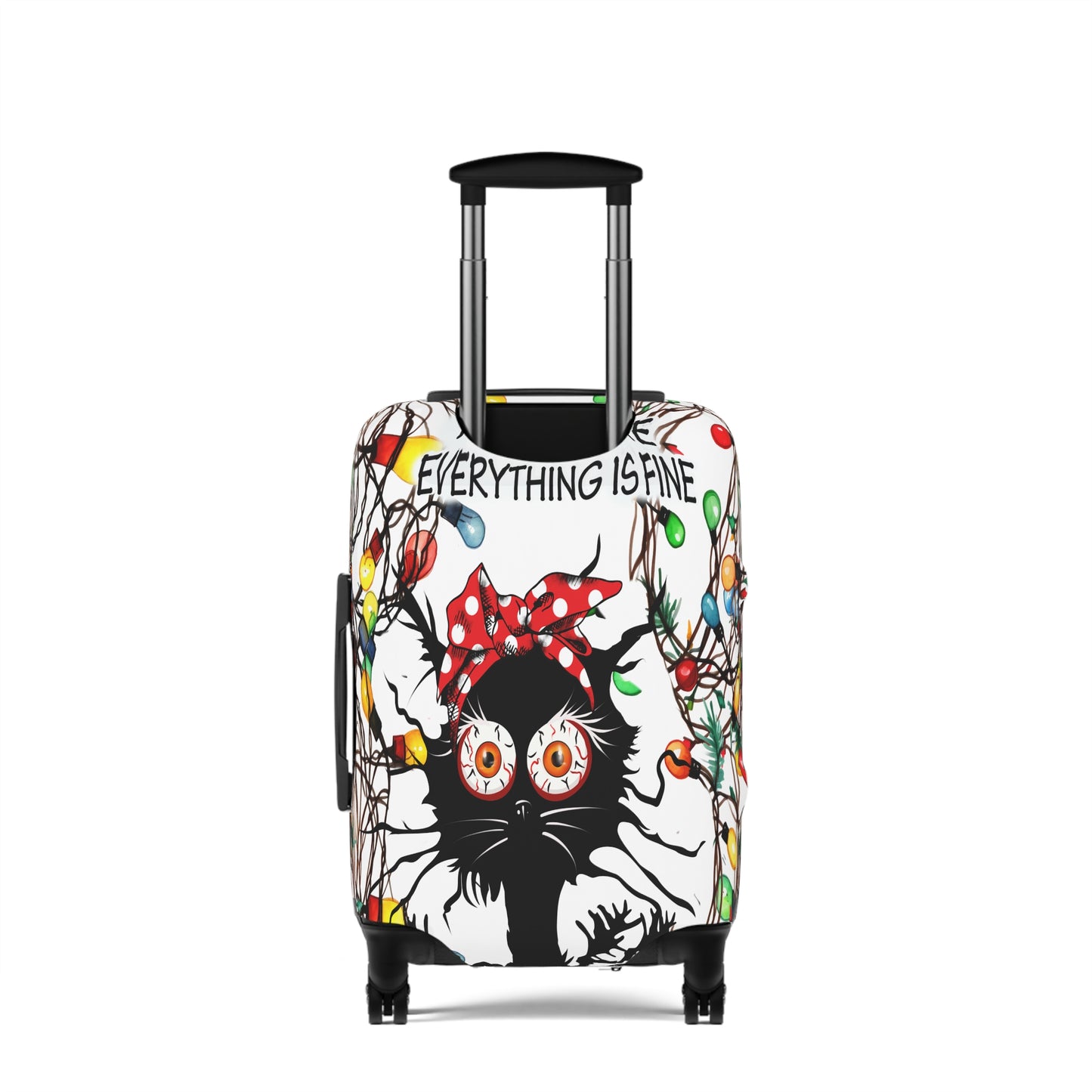 Luggage Cover, Cat I'm Fine everything is fine, awd-1164