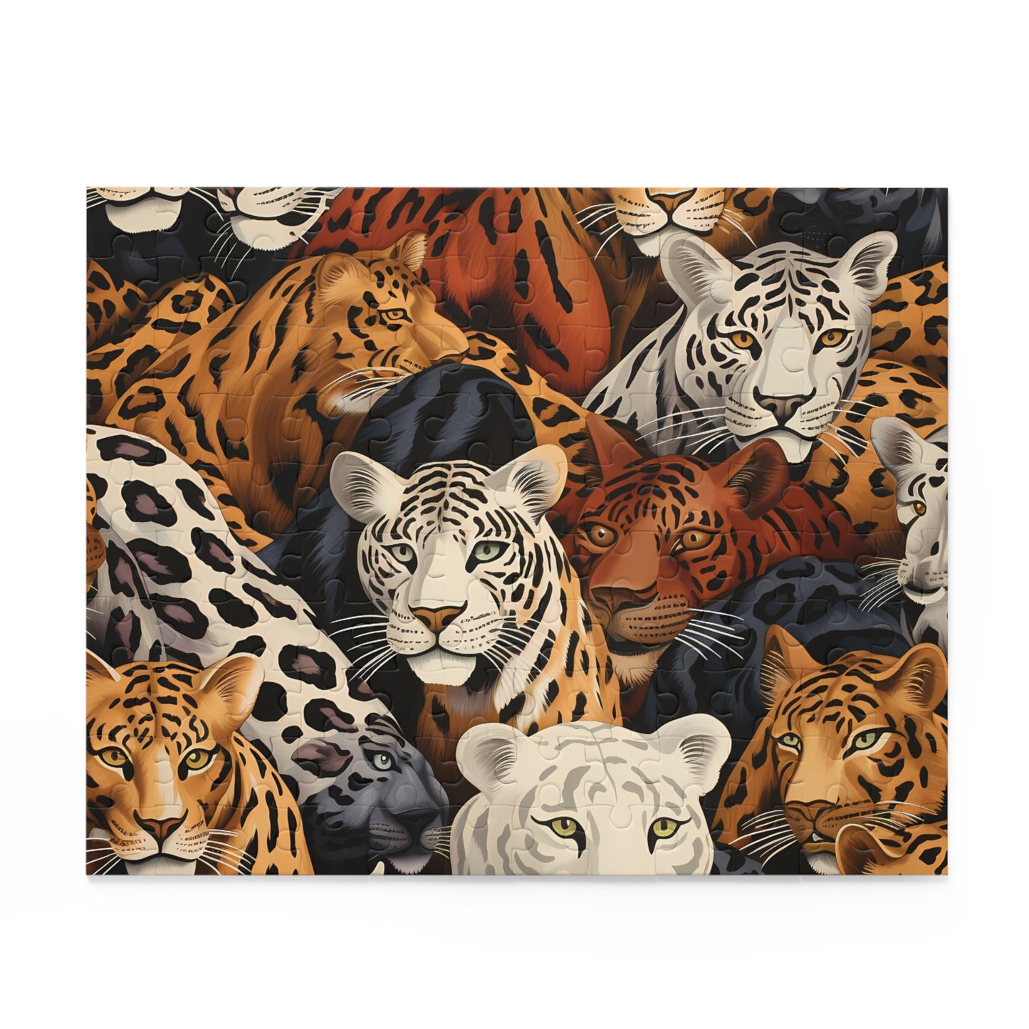 Personalised/Non-Personalised Puzzle, Leopard (120, 252, 500-Piece)