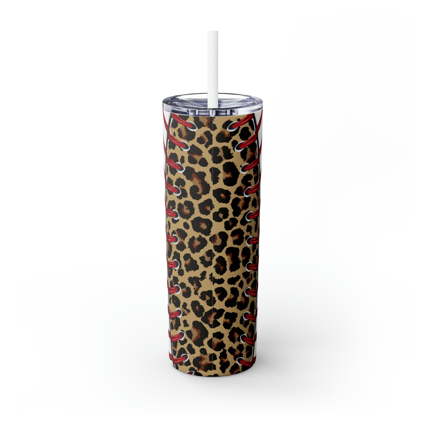 Skinny Tumbler with Straw, 20oz, Baseball Dad