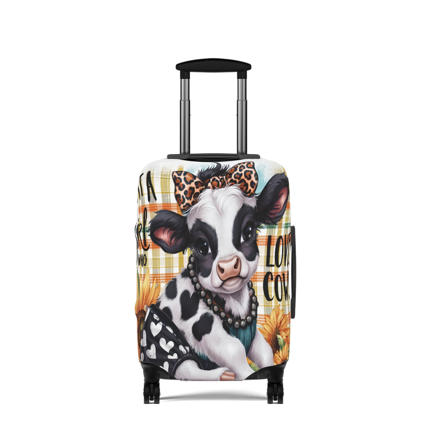 Luggage Cover, Just a Girl who Loves Cows, awd-3090