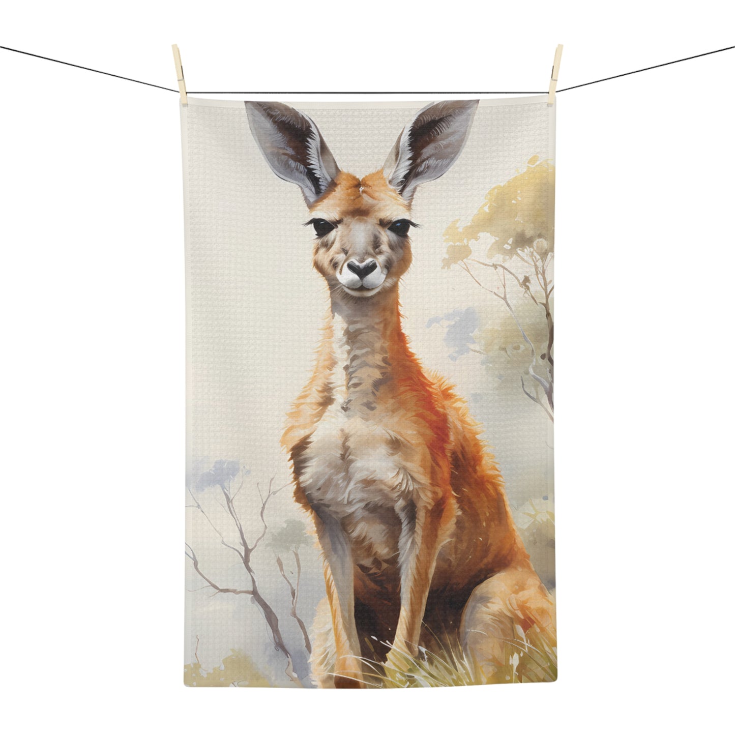 Microfiber Tea Towel, Australian Animals, Kangaroo