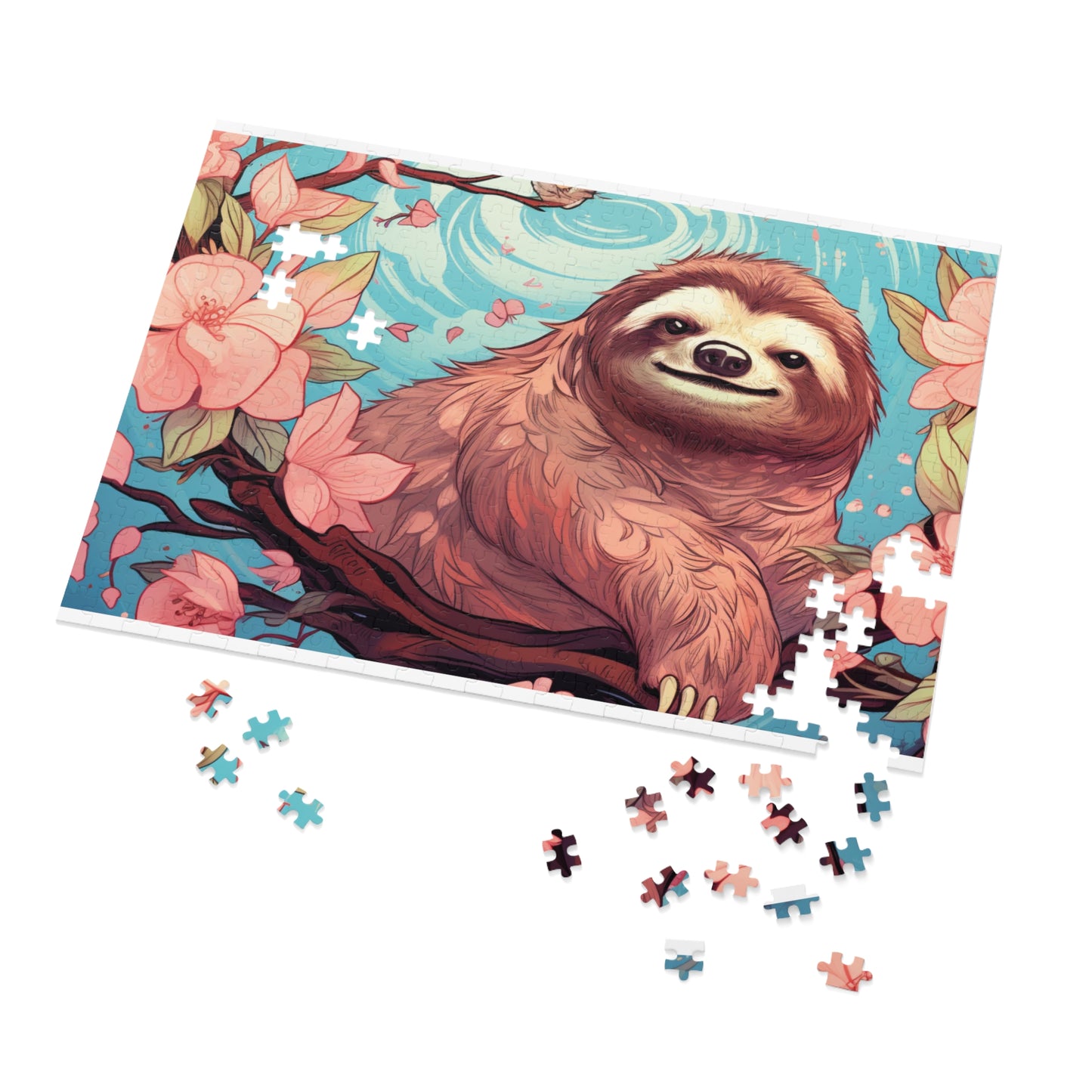 Jigsaw Puzzle, Sloth, Personalised/Non-Personalised (30, 110, 252, 500,1000-Piece)