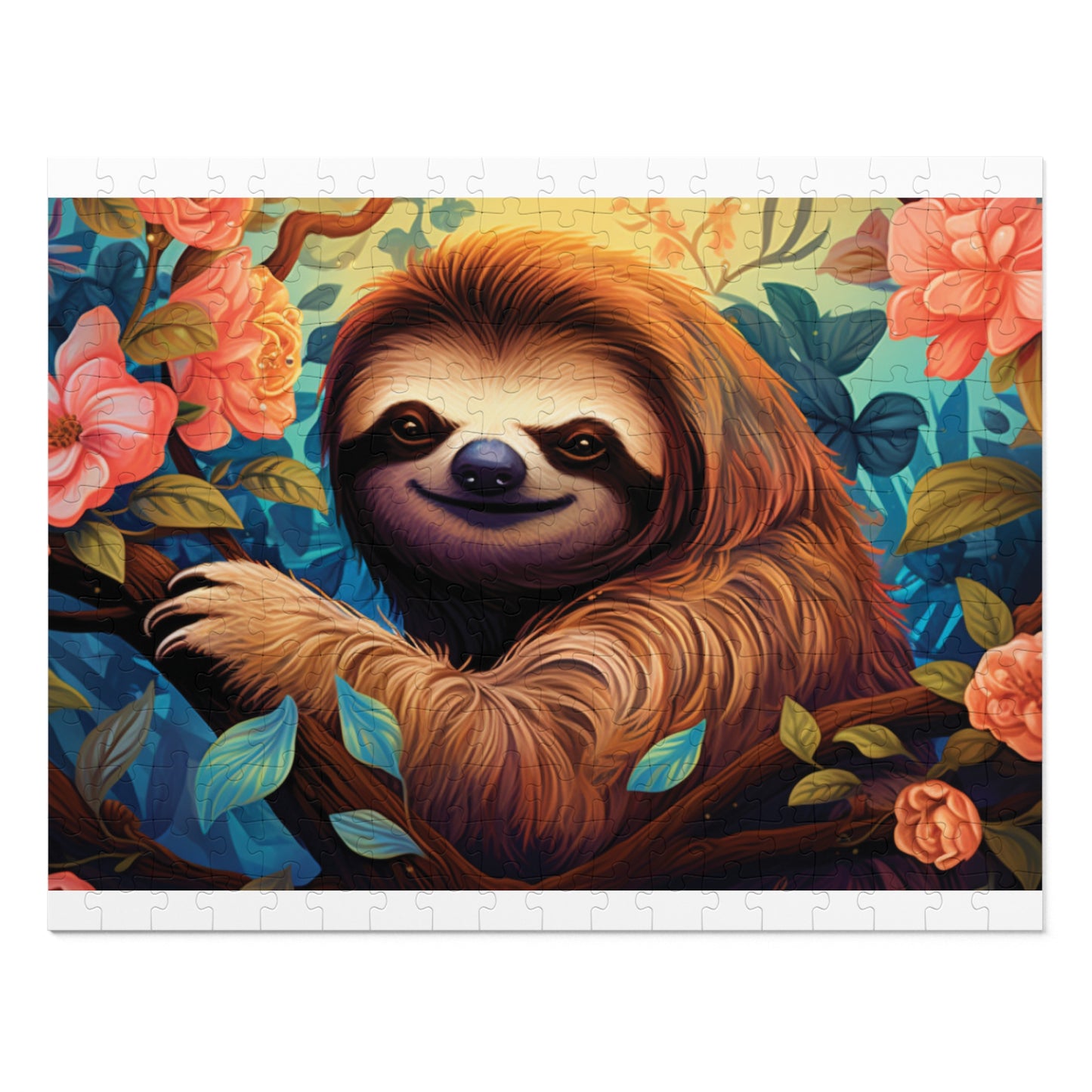 Jigsaw Puzzle, Sloth, Personalised/Non-Personalised (30, 110, 252, 500,1000-Piece)