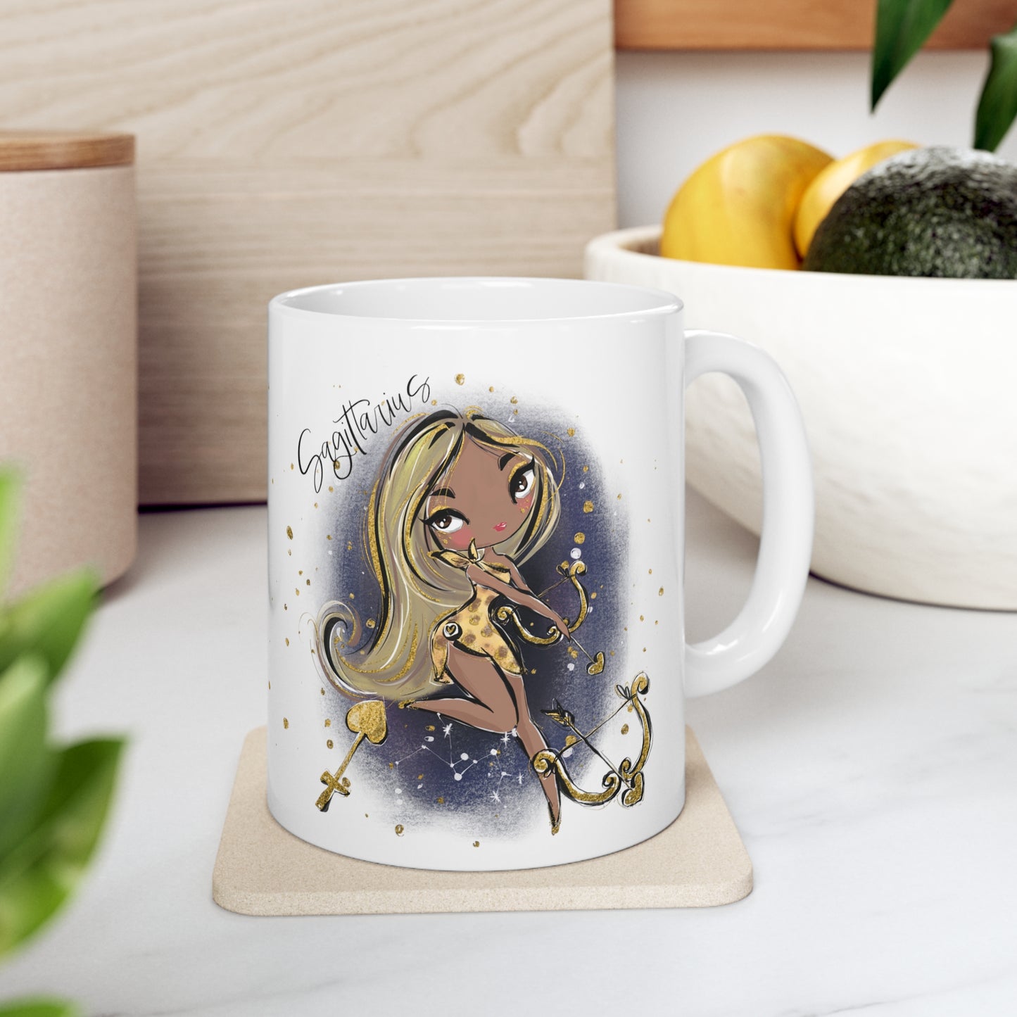 Zodiac Sign, Sagittarius, Ceramic Mug 11oz