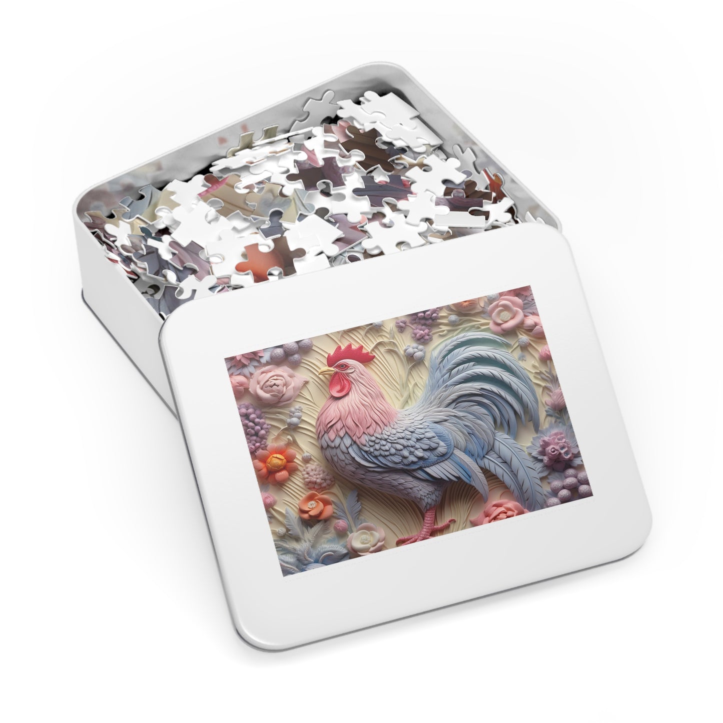 Jigsaw Puzzle, Chicken/Rooster, Personalised/Non-Personalised (30, 110, 252, 500,1000-Piece)