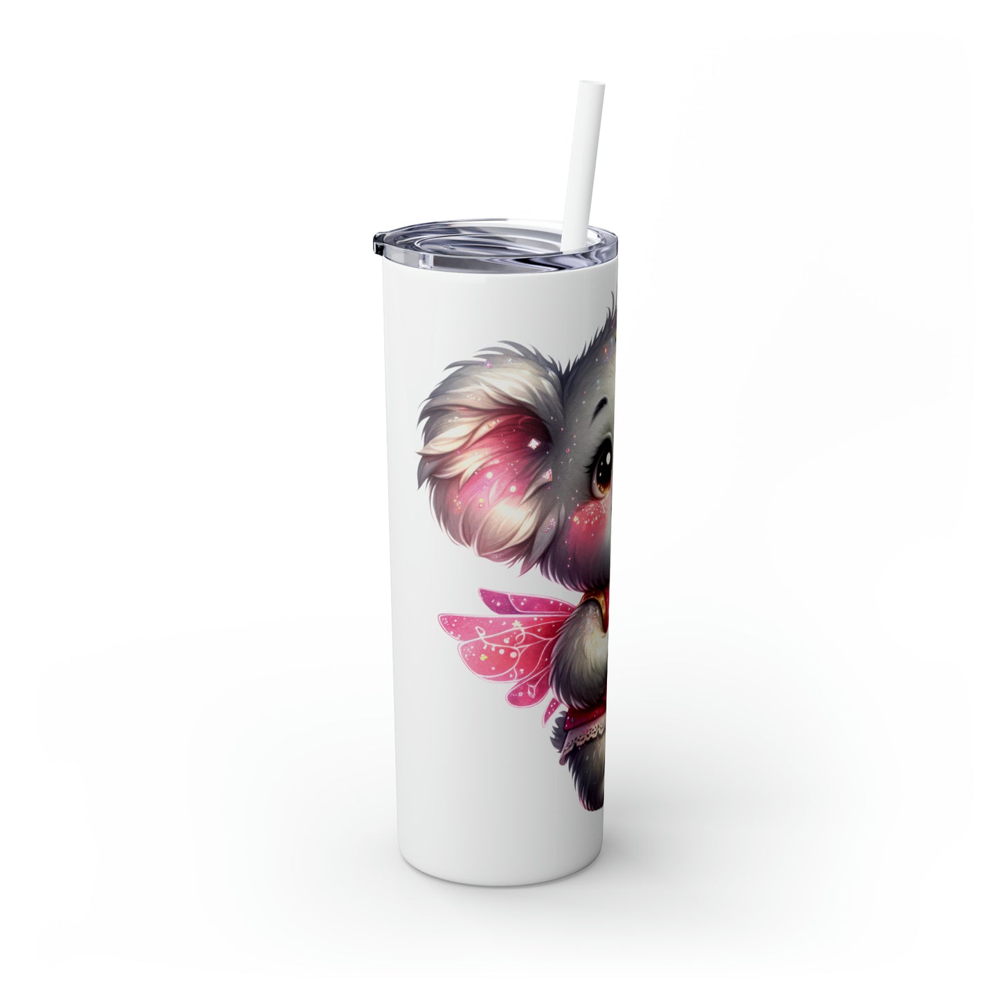 Skinny Tumbler with Straw, 20oz, Australian Animal, Koala, Fairy, awd-1326