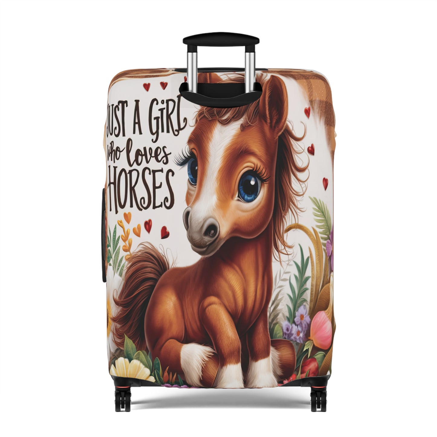 Luggage Cover, Just a Girl who Loves Horses, awd-3094