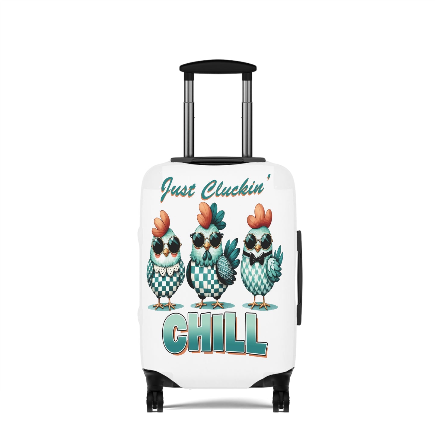 Luggage Cover, Chicken, Just Cluckin' Chill, awd-1255