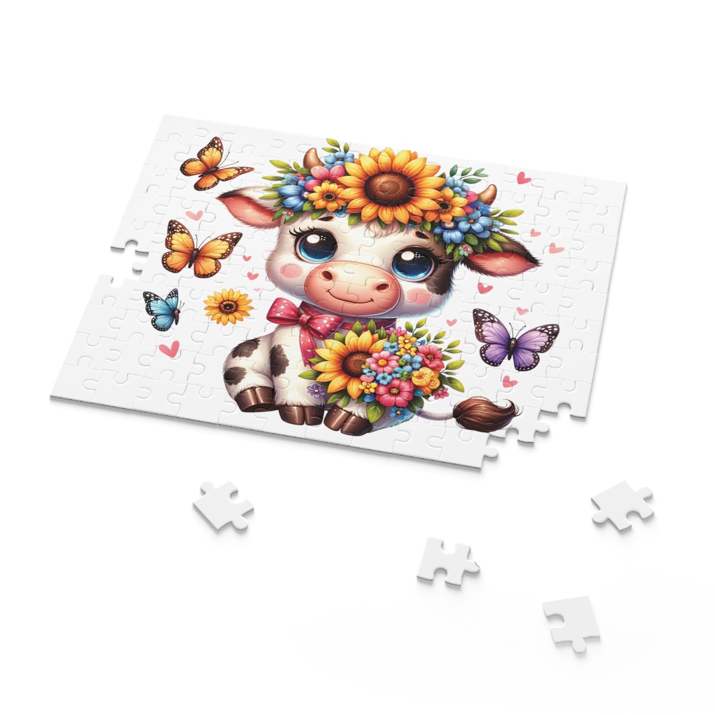 Personalised/Non-Personalised Puzzle, Highland Cow (120, 252, 500-Piece)