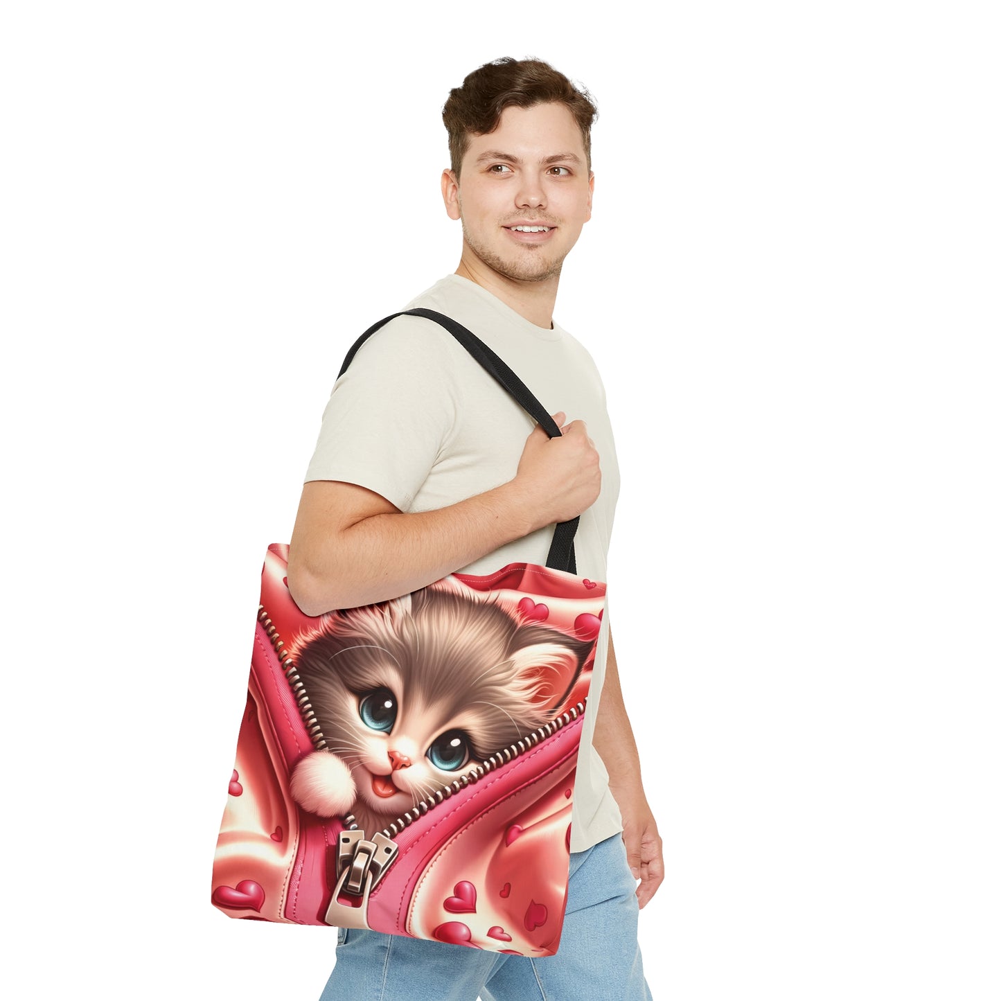 Tote Bag, Cat, Personalised/Non-Personalised Tote bag