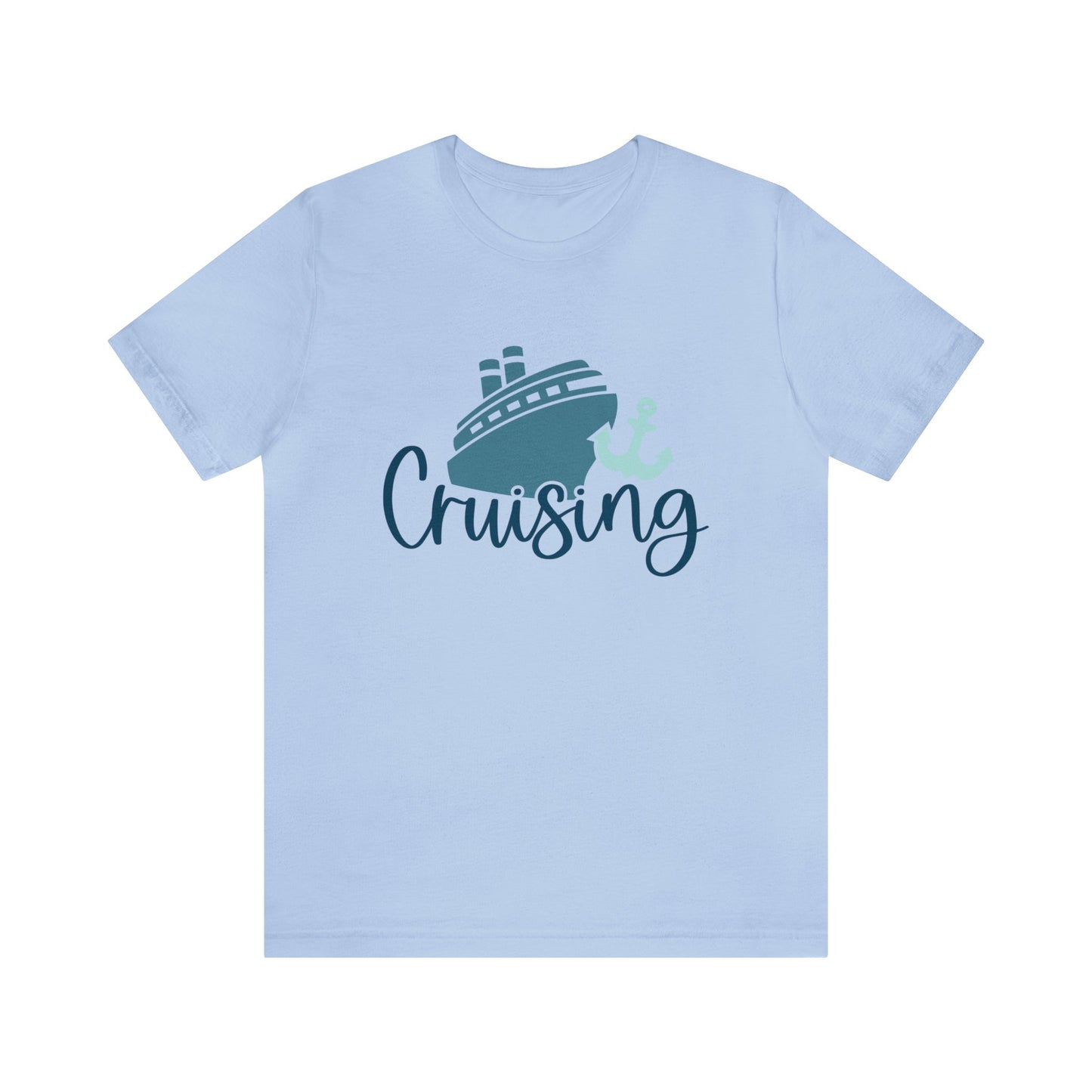 Unisex Adults Jersey Short Sleeve Tee, Cruise Tee, Cruising, 100% Cotton, Light Fabric 142 g/m²