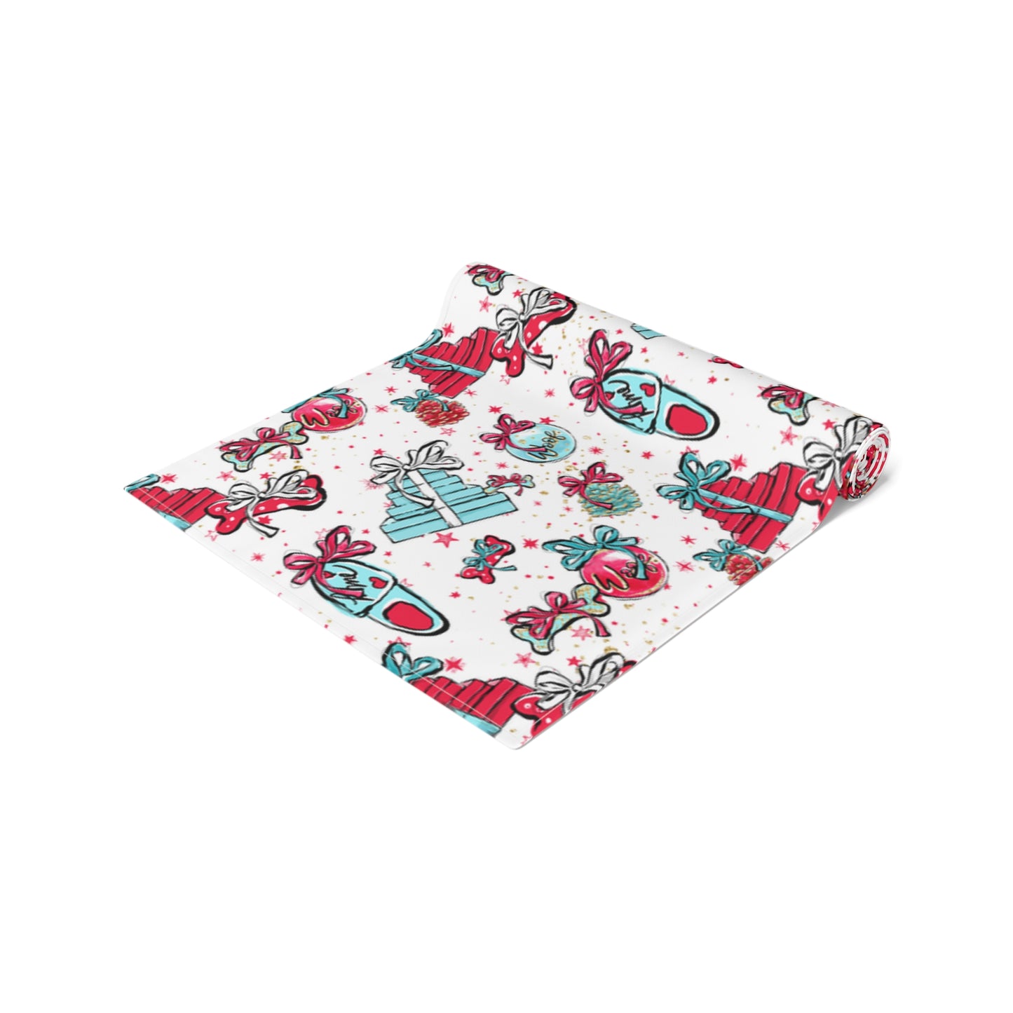 Doggie Christmas, Table Runner, Cotton Twill and Poly Available