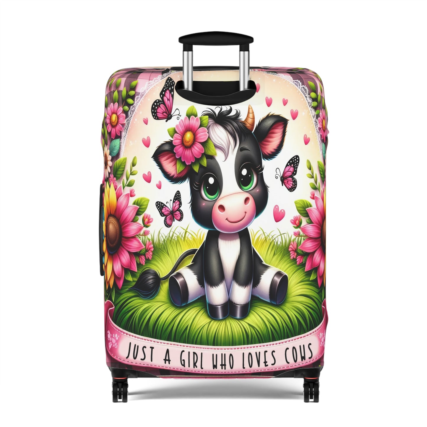 Luggage Cover, Just a Girl who Loves Cows, awd-1492