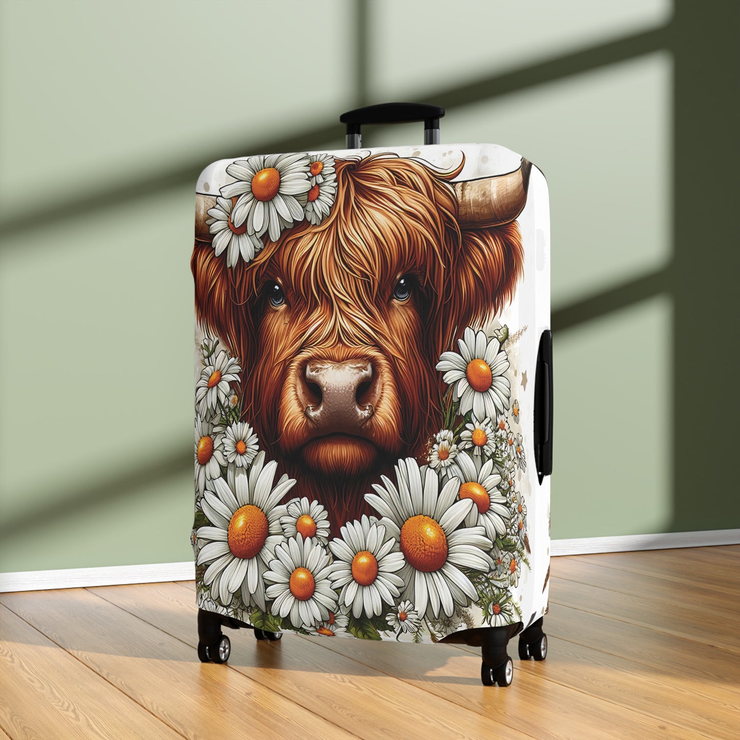 Luggage Cover, Highland Cow, awd-436