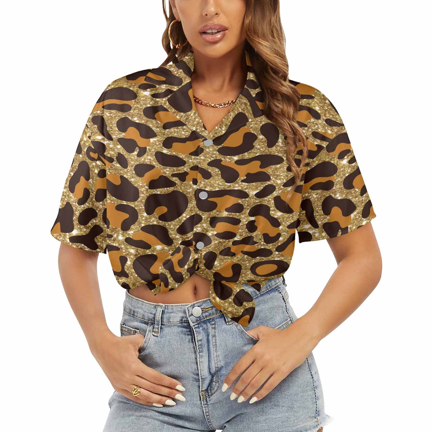 Animal print 5  Women's Hawaiian Shirt