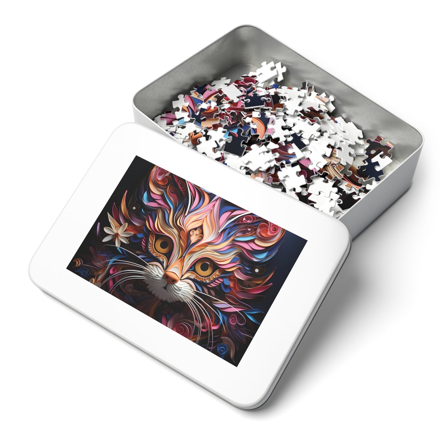 Jigsaw Puzzle, Cat, Personalised/Non-Personalised (30, 110, 252, 500,1000-Piece)