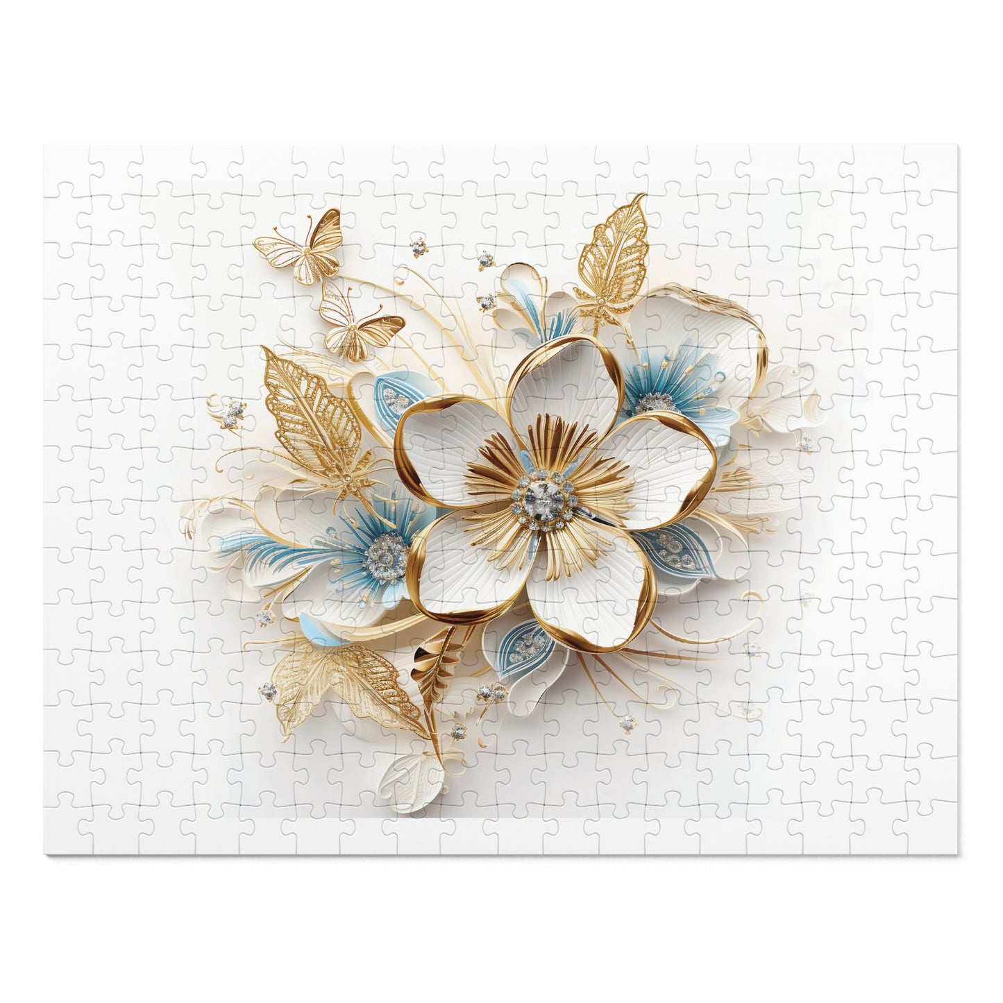 Jigsaw Puzzle, Floral, Personalised/Non-Personalised (30, 110, 252, 500,1000-Piece)