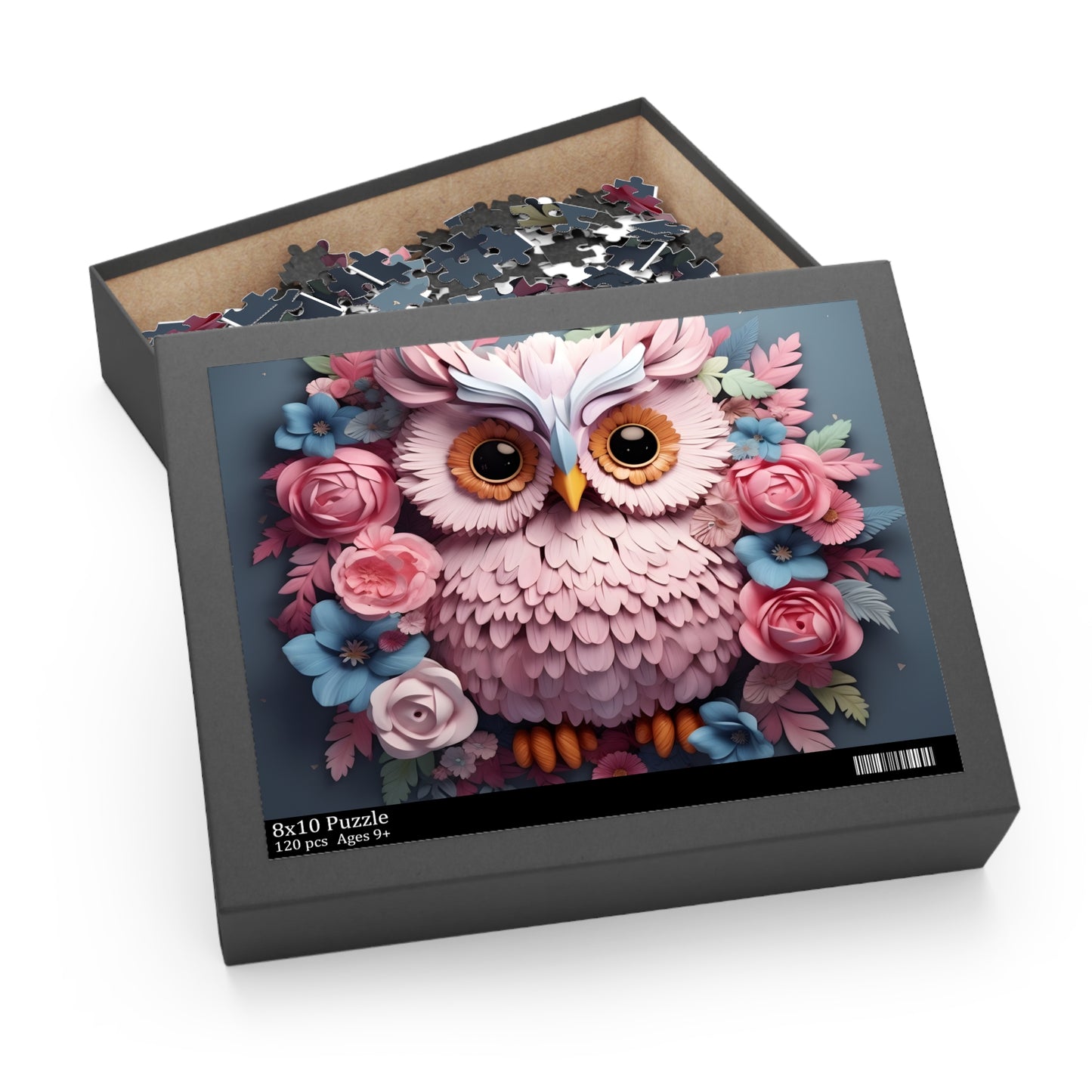 Personalised/Non-Personalised Puzzle, Owl (120, 252, 500-Piece)