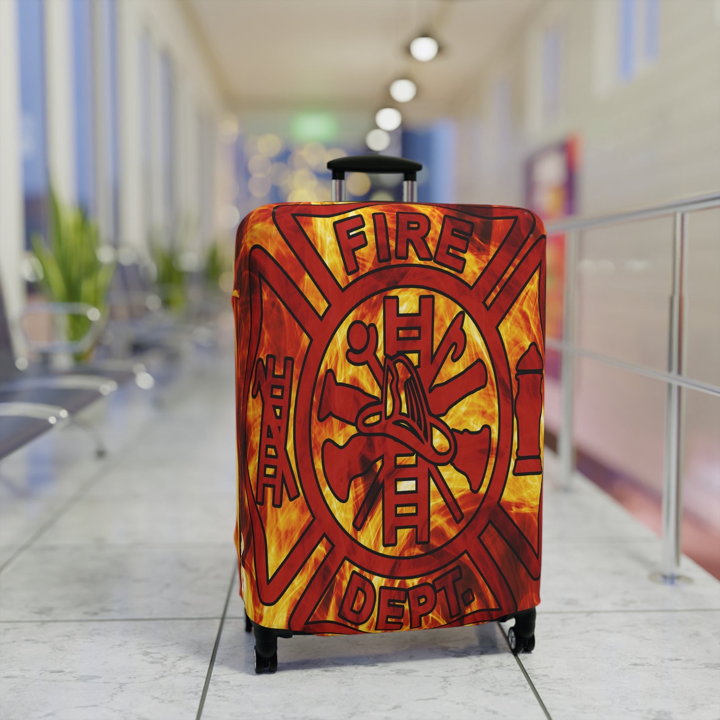 Luggage Cover, Fireman, Fire Dept, awd-545