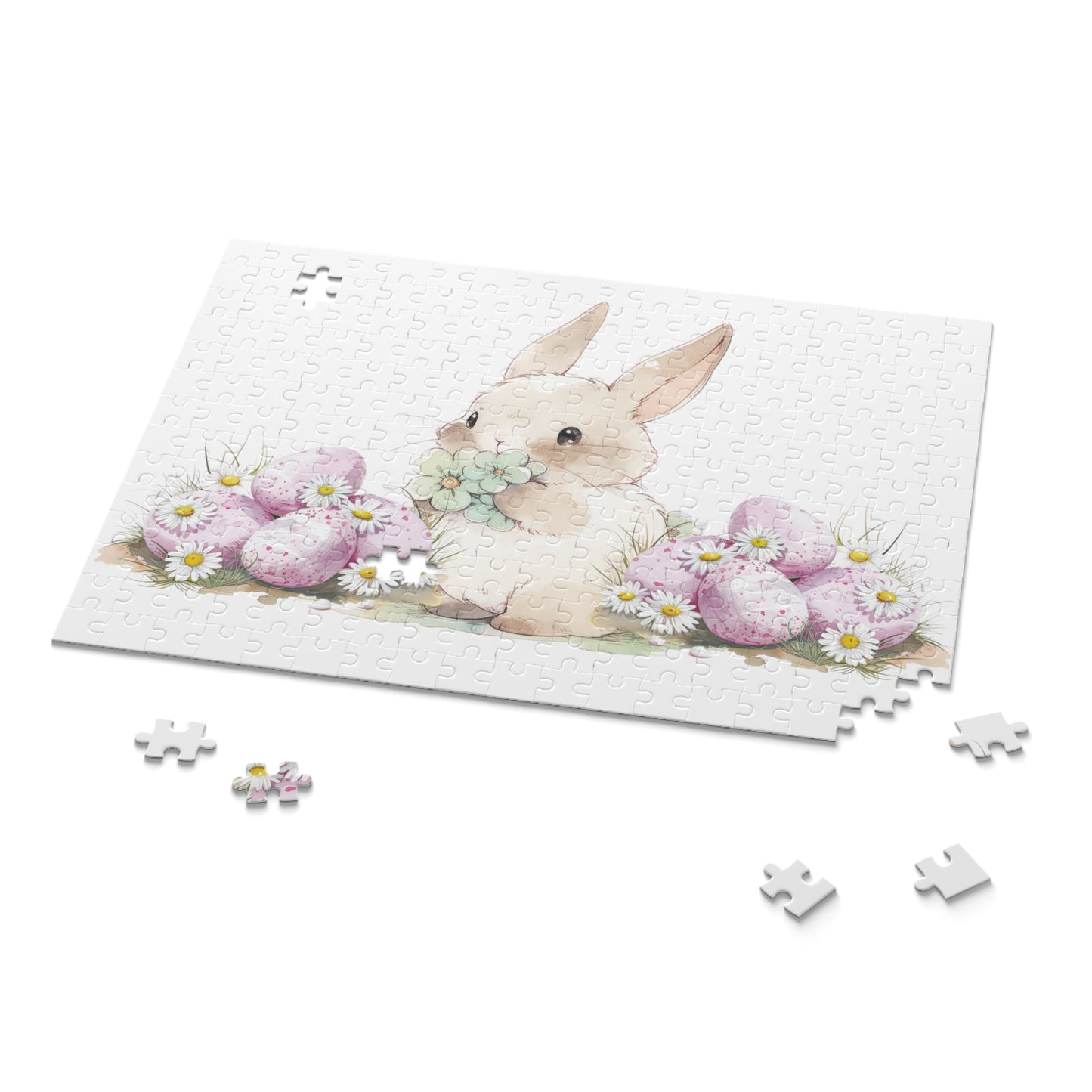 Personalised/Non-Personalised Puzzle, Easter Bunny (120, 252, 500-Piece)