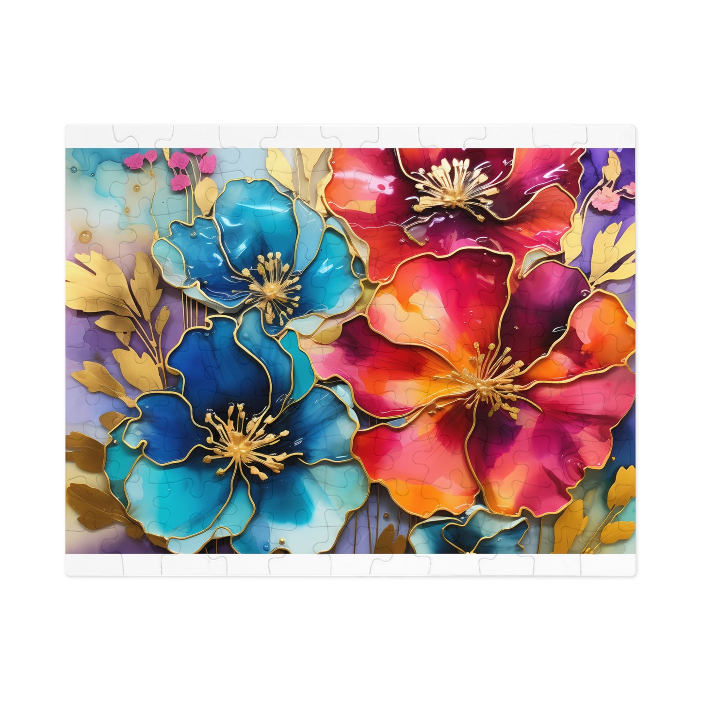 Jigsaw Puzzle, Floral, Personalised/Non-Personalised (30, 110, 252, 500,1000-Piece)