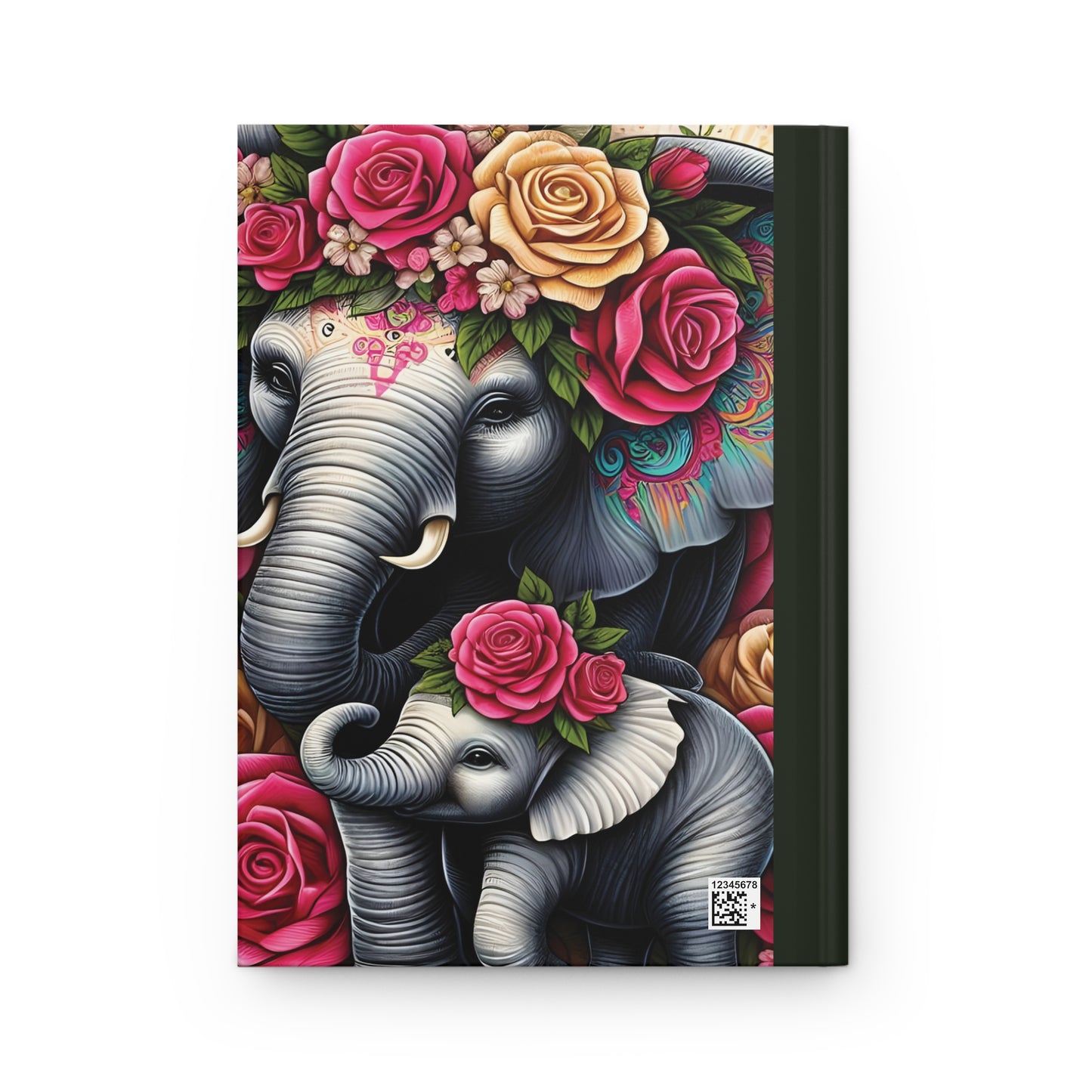 Personalised Hardcover Journal Matte, Elephant, awd-1425